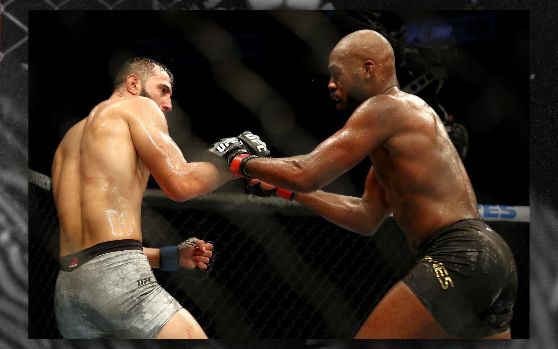 Jon Jones (right) and Dominick Reyes (left) in action at UFC 247. [Image courtesy: Getty Images]