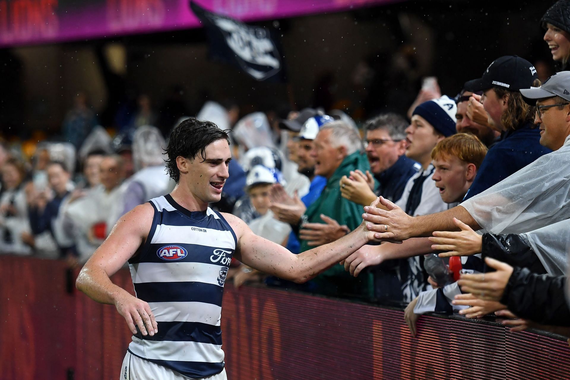 Gryan Miers at AFL Rd 6 - Lions v Cats