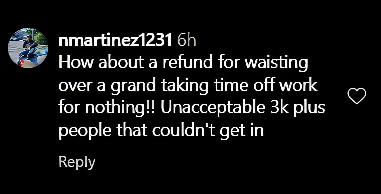 netizen demands refunds and slams car show organizer for being unable to attend (Image via Instagram page @rickrosscarshow)