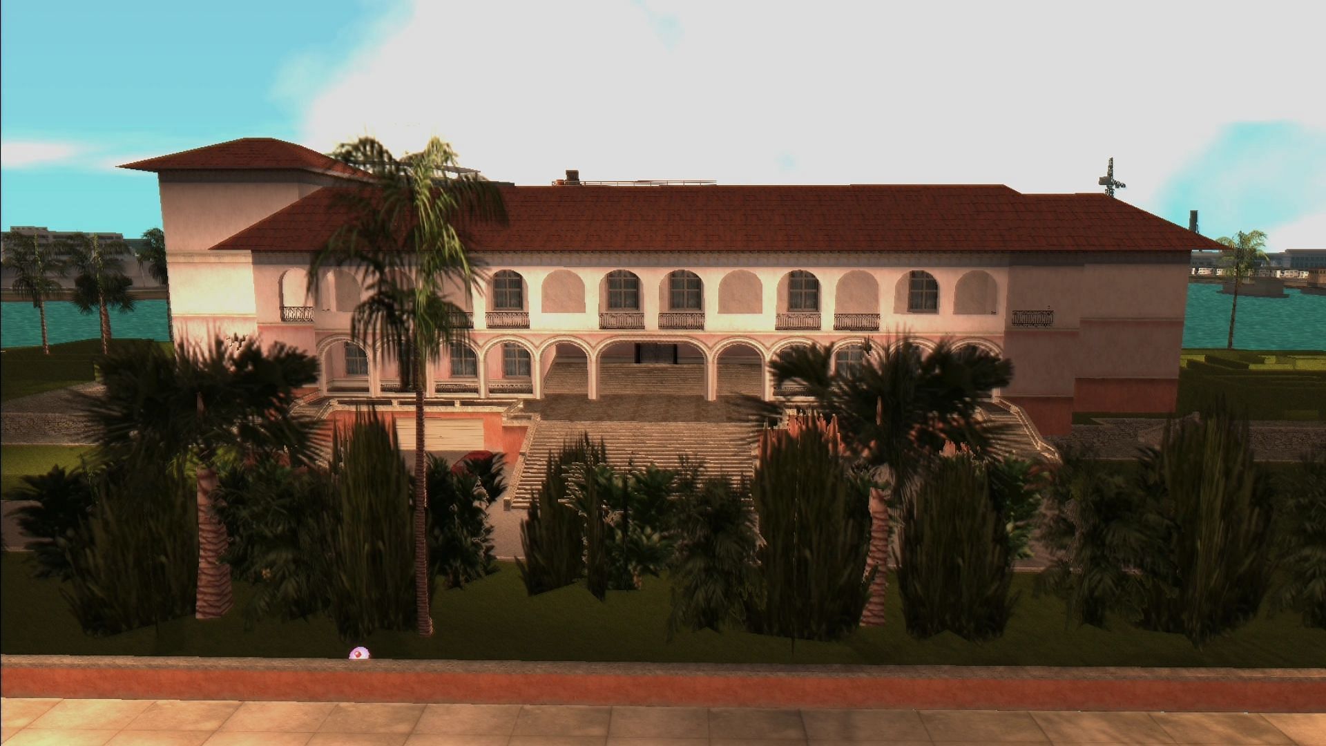 The Vercetti Estate as seen in 1986 (Image via Rockstar Games || GTA Wiki)