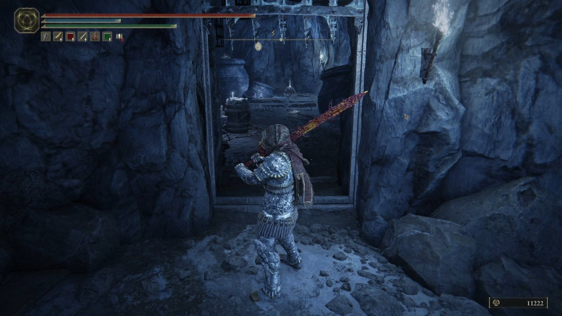 Go to the left-side cell to find a Frozen Maggot (Image via FromSoftware)