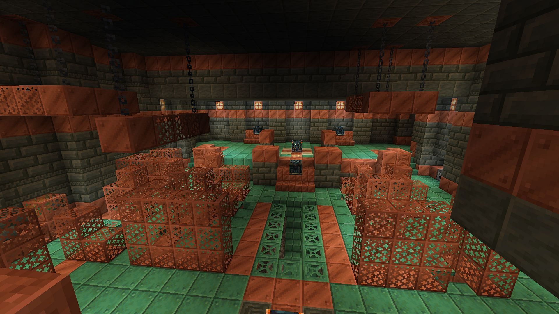 Areas filled with mobs, such as trial chambers, are also good spots to test Sodium (Image via Mojang)