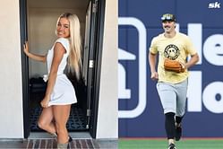 WATCH: Paul Skenes' girlfriend Olivia Dunne shows off softball skills
