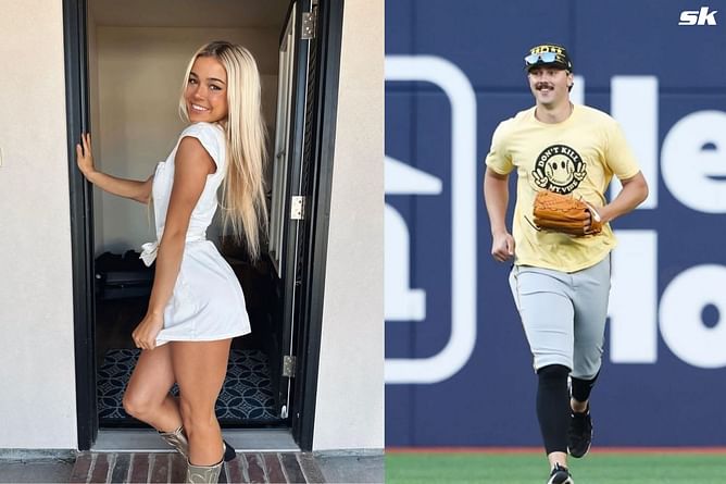 WATCH: Paul Skenes' girlfriend Olivia Dunne shows off softball skills