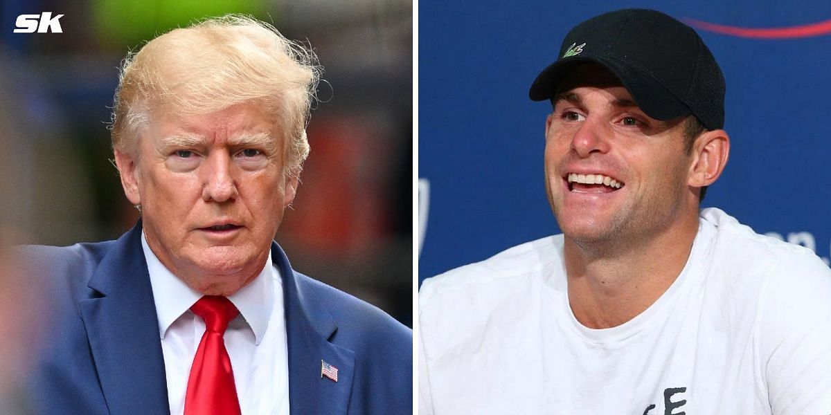 Donald Trump (L) and Andy Roddick (R) (Source: Getty Images)
