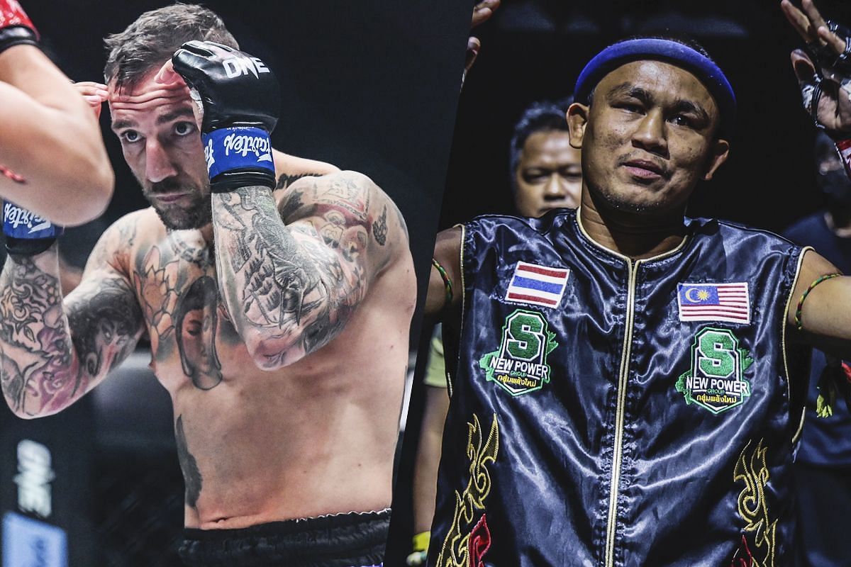Liam Harrison (left) will have his return fight at ONE 168 against Seksan (right). [Photos via: ONE Championship]