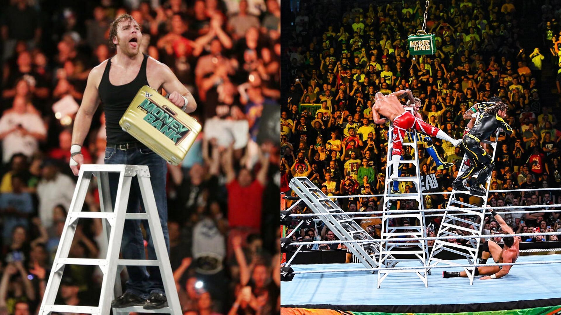 The Money in the Bank match is one of the most iconic match types in WWE history [Photos courtesy of WWE