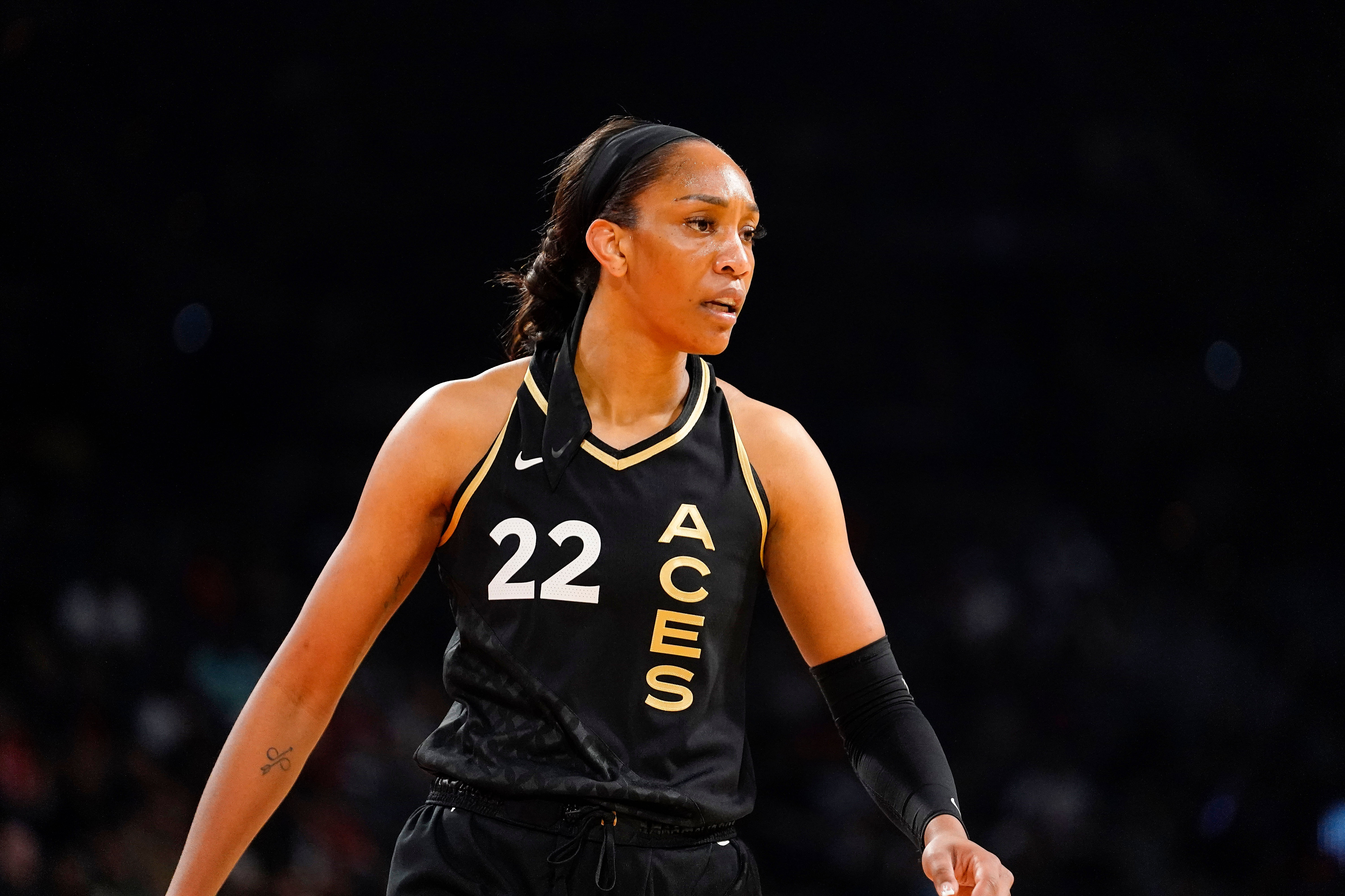 A&#039;Ja WIlson WNBA: Minnesota Lynx at Las Vegas Aces