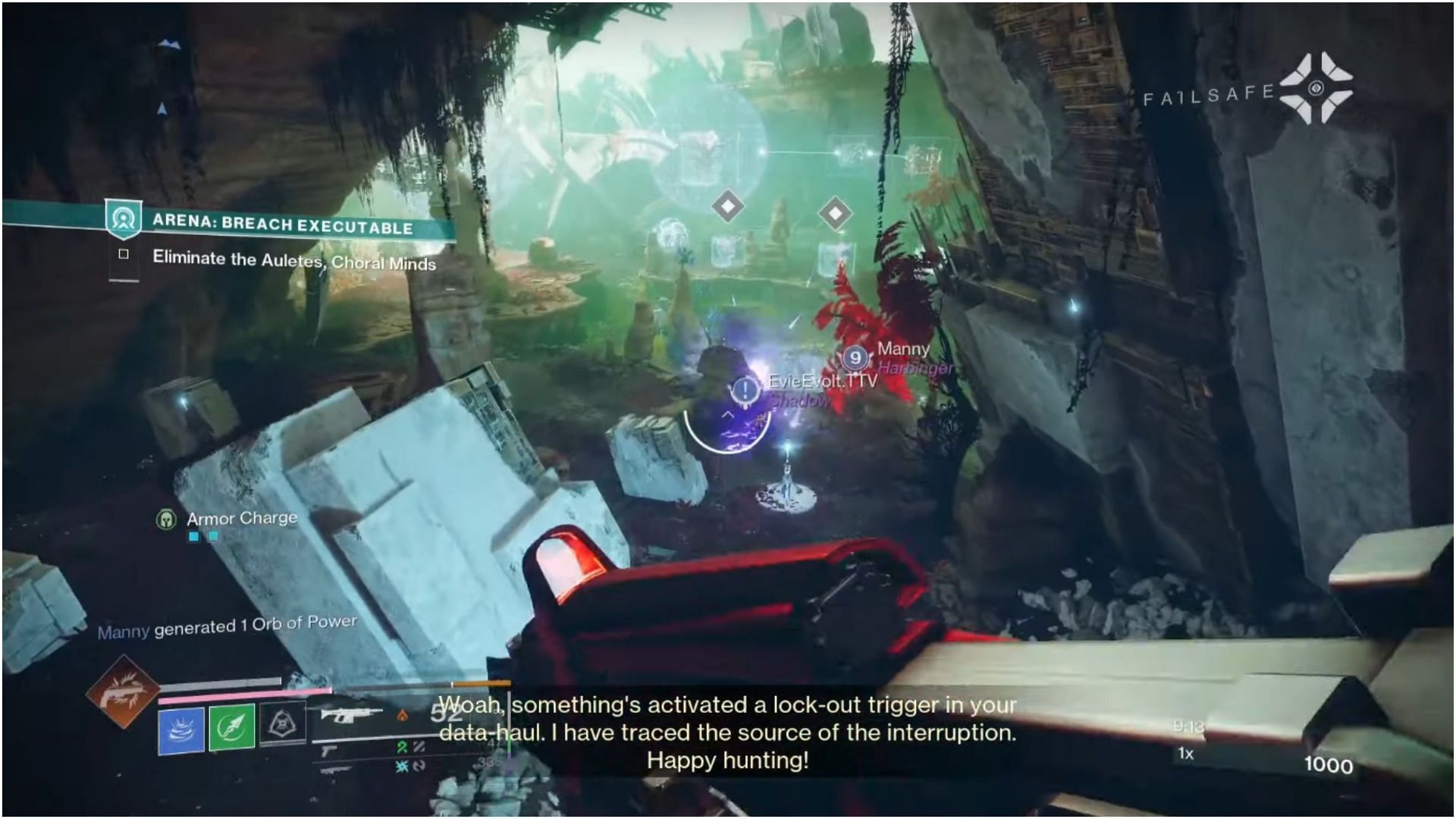 The last step is familiar to many Destiny players - kill the boss (Image via ToastyBits on YouTube)