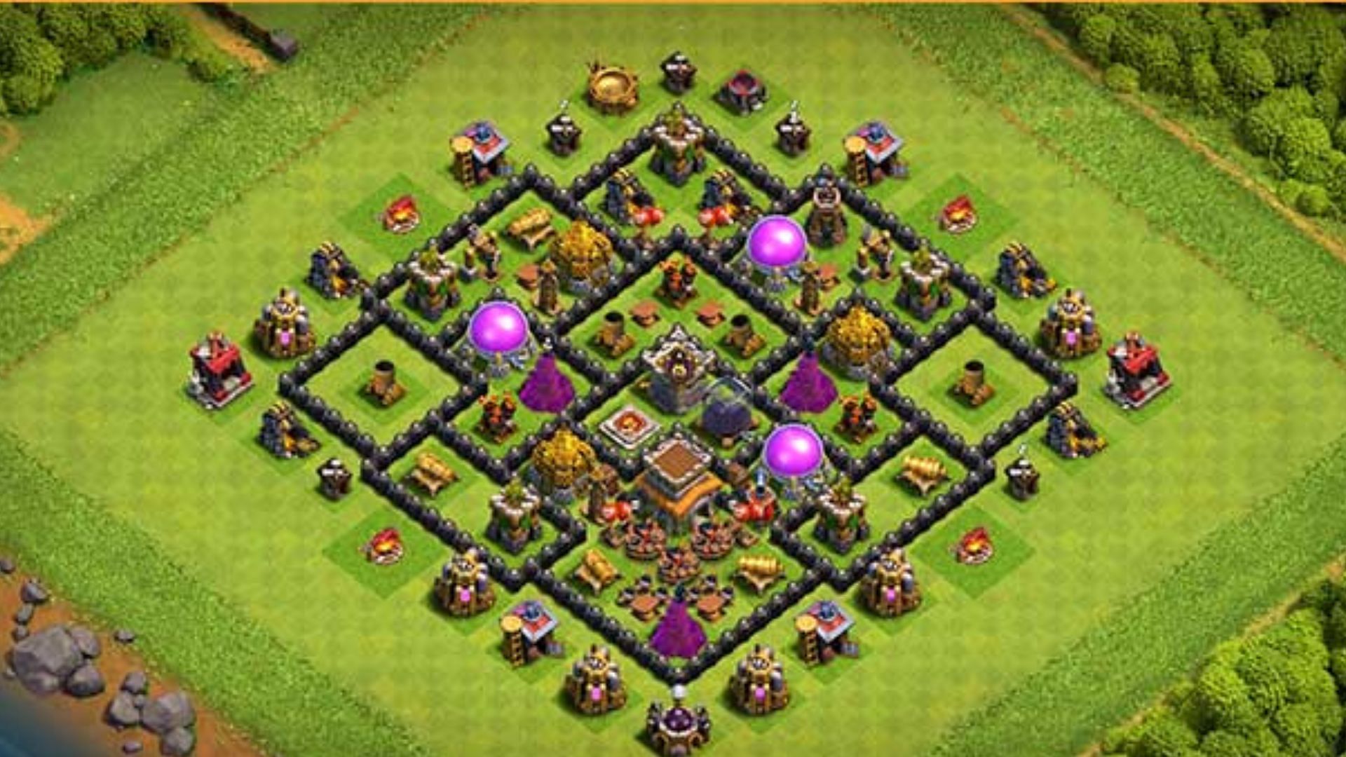 Core Clan Castle Town Hall 8 bases (Image via SuperCell)