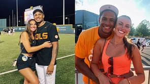 PHOTO: Vols star Christian Moore's GF Gracelyn Veitch attends Tennessee vs. Florida State game in 2024 CWS