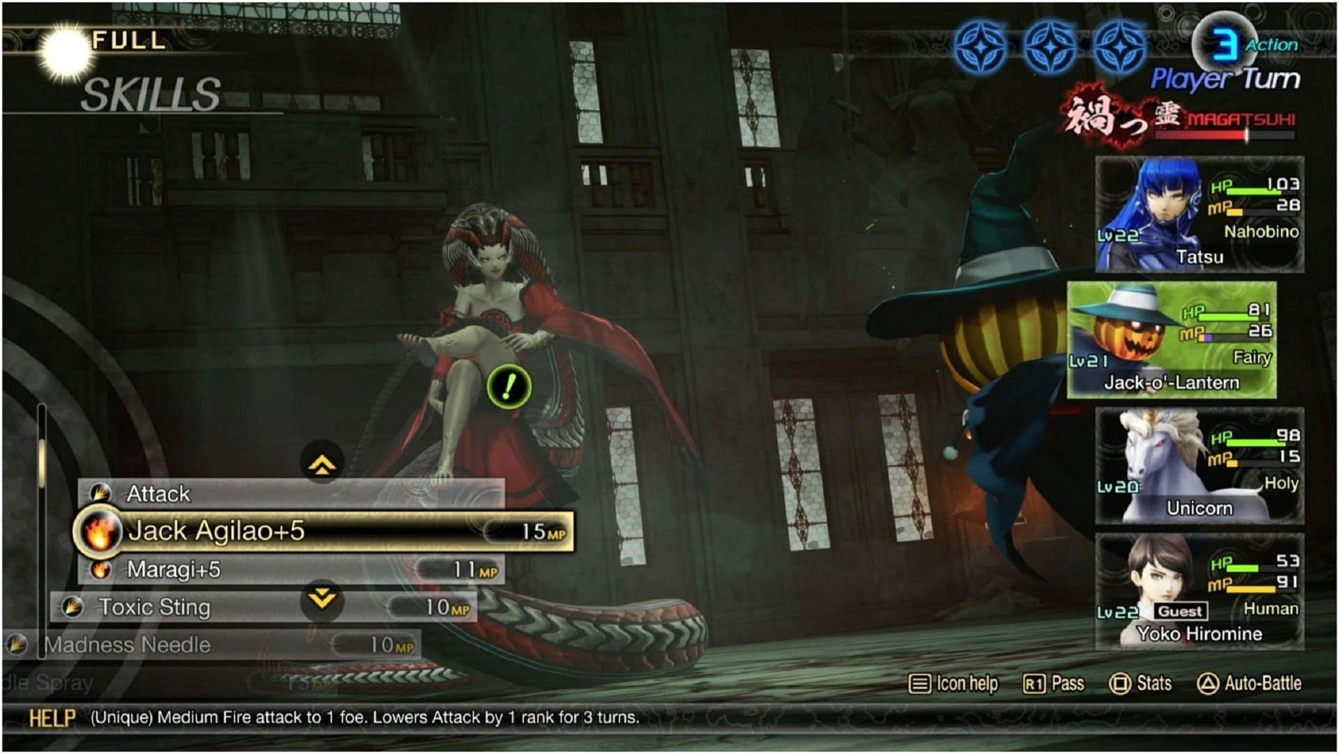 Bring the heat in this fight to melt Nu Wa (Image via Atlus)