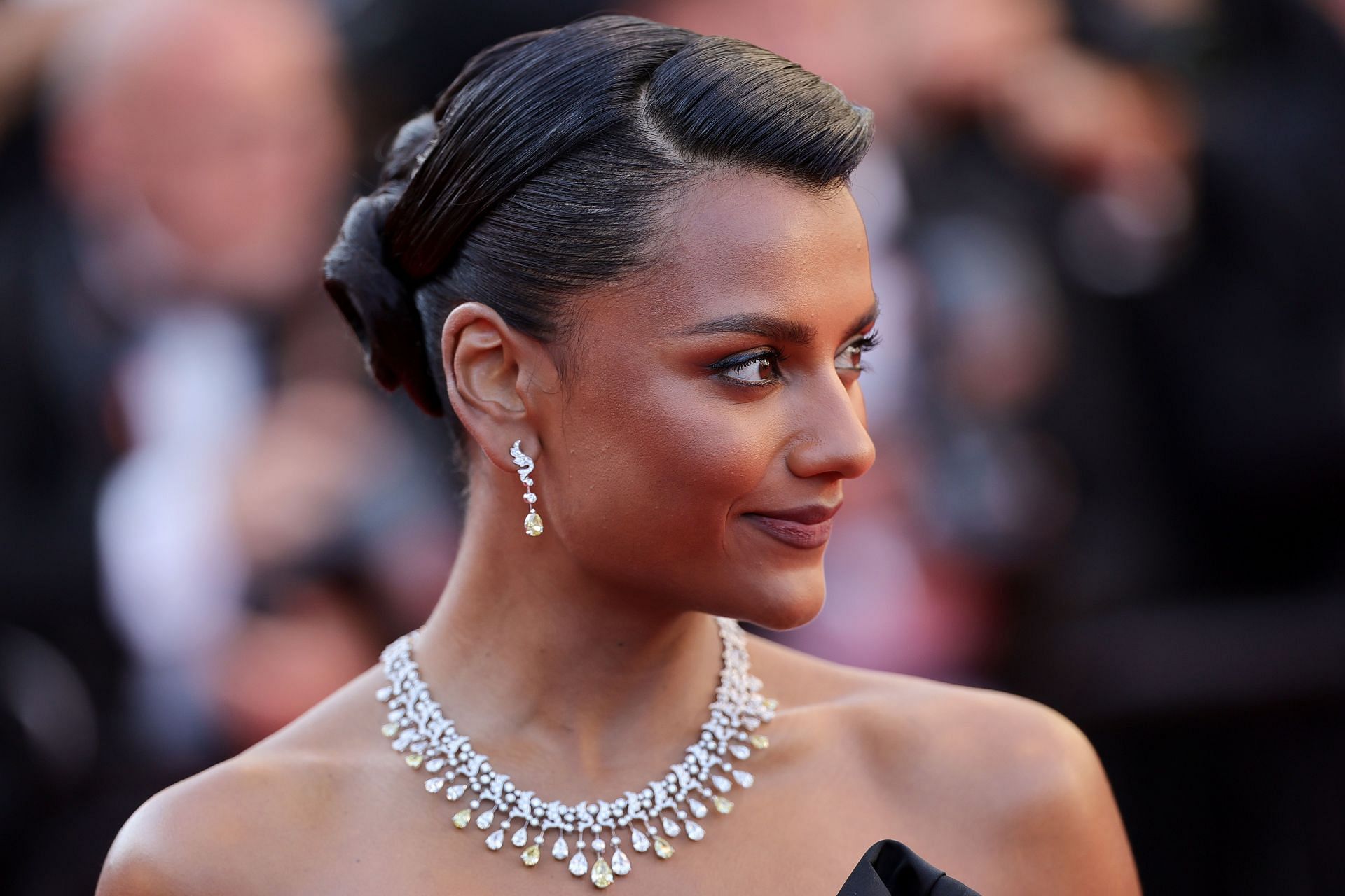 Simone Ashley at the Closing Ceremony Red Carpet - The 77th Annual Cannes Film Festival (Getty)