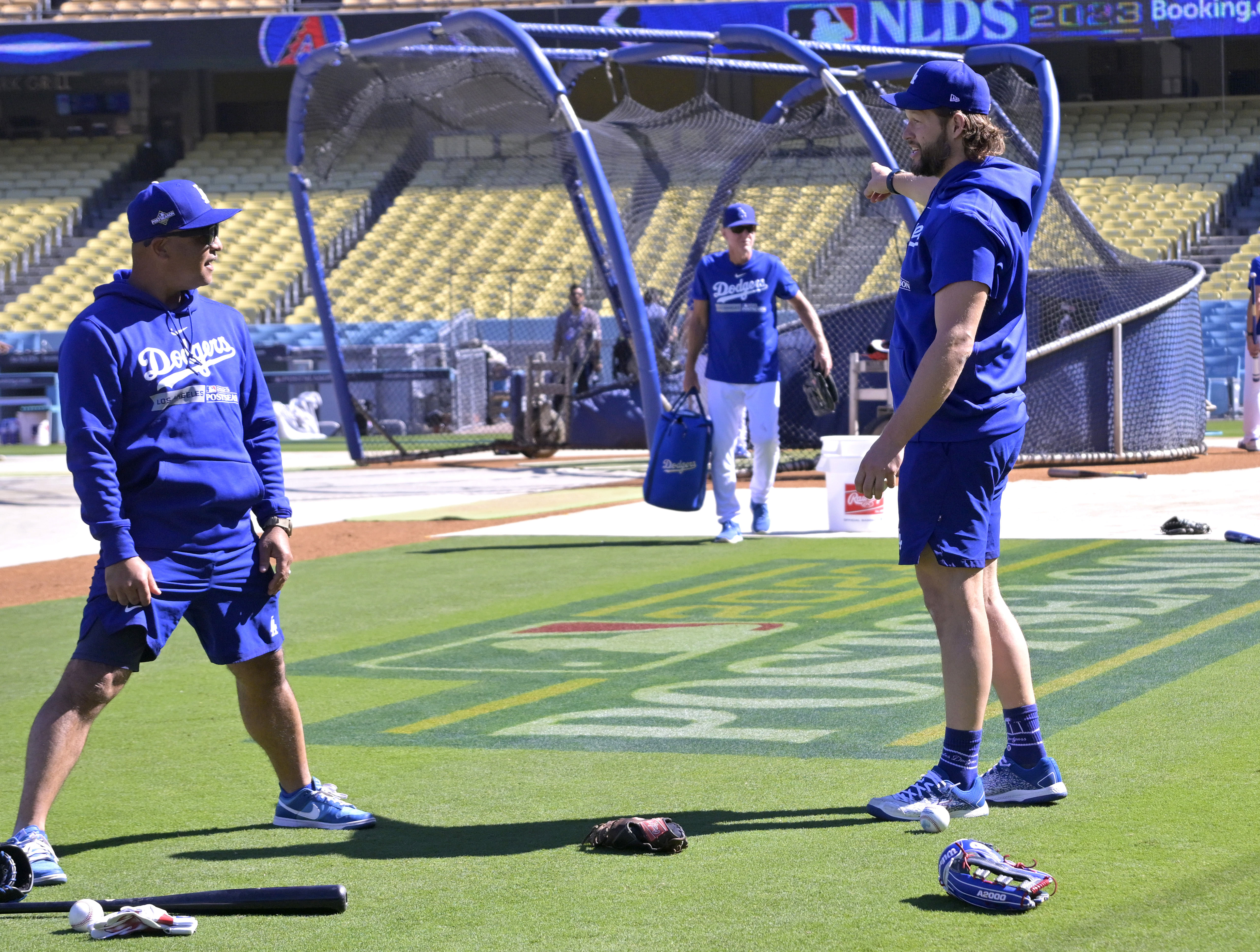 MLB: NLDS-Los Angeles Dodgers Workouts