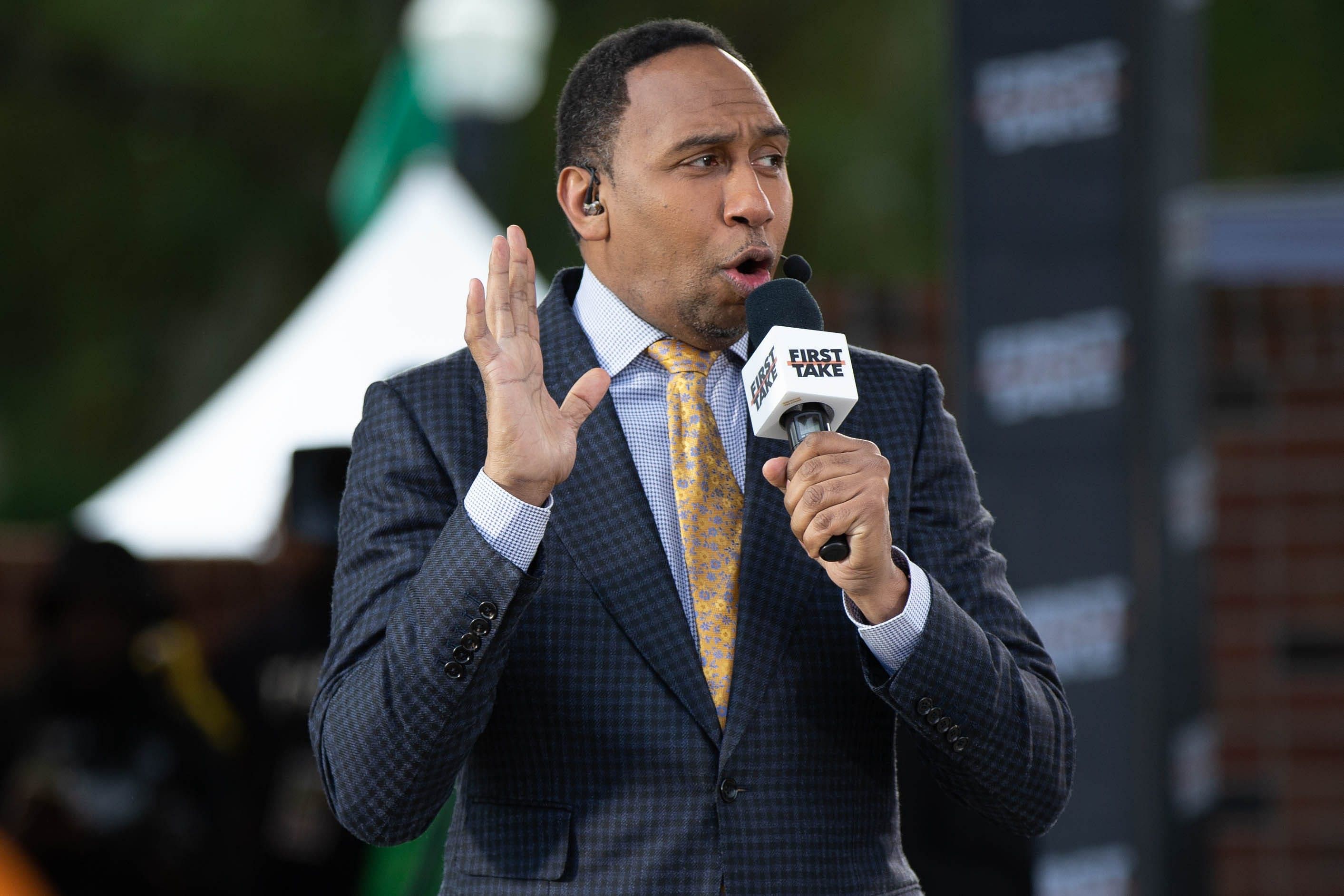 Stephen A. Smith calls out Matthew Stafford's wife Kelly for dating ...