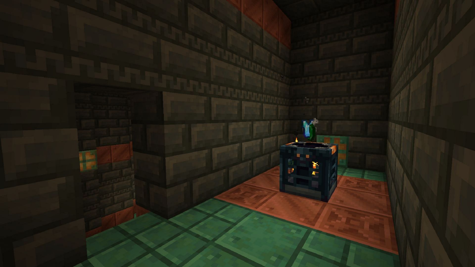 A vault dispensing loot in Minecraft 1.21 (Image via Mojang)