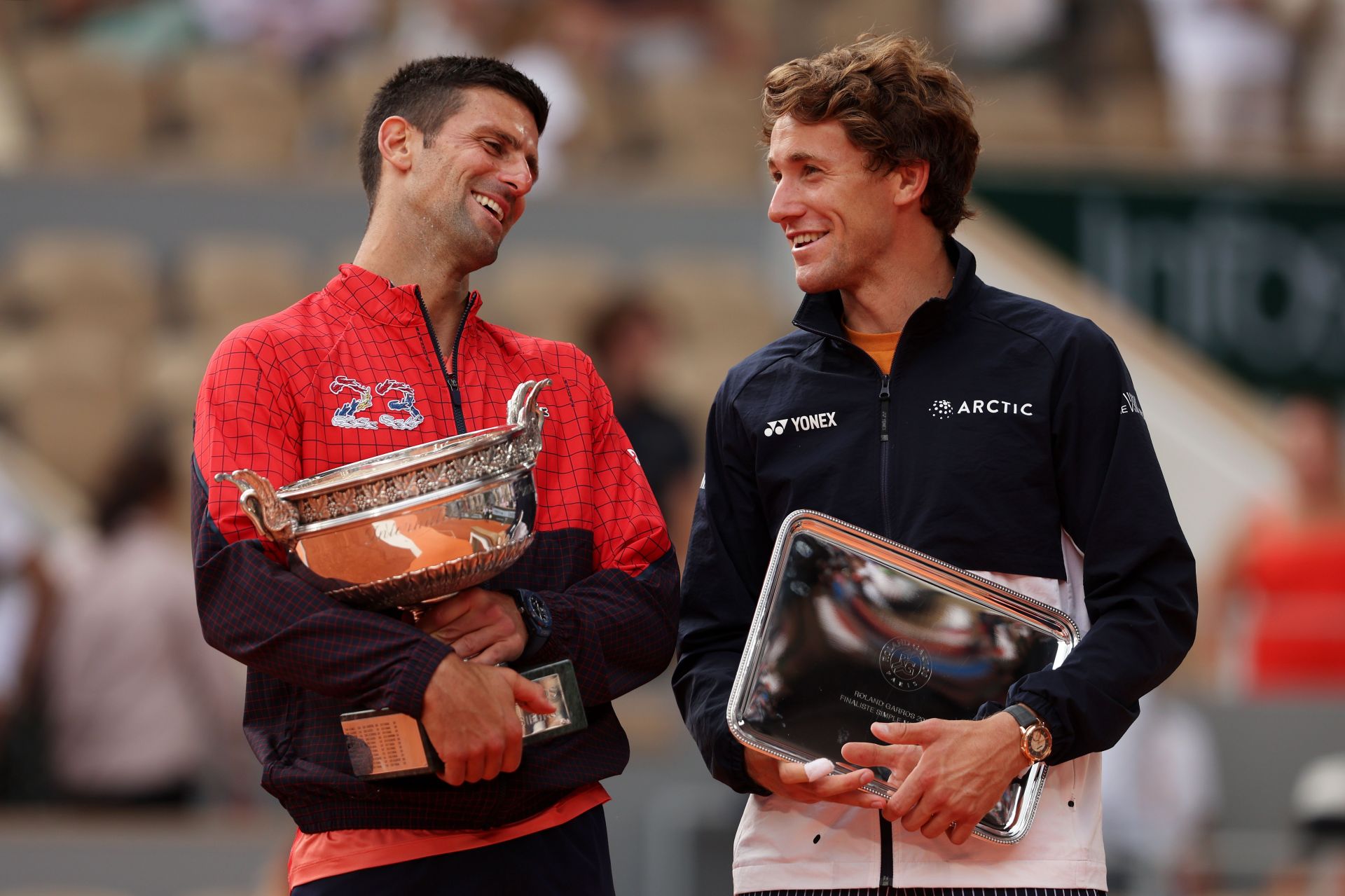 Novak Djokovic defeated Casper Ruud in the 2023 French Open final