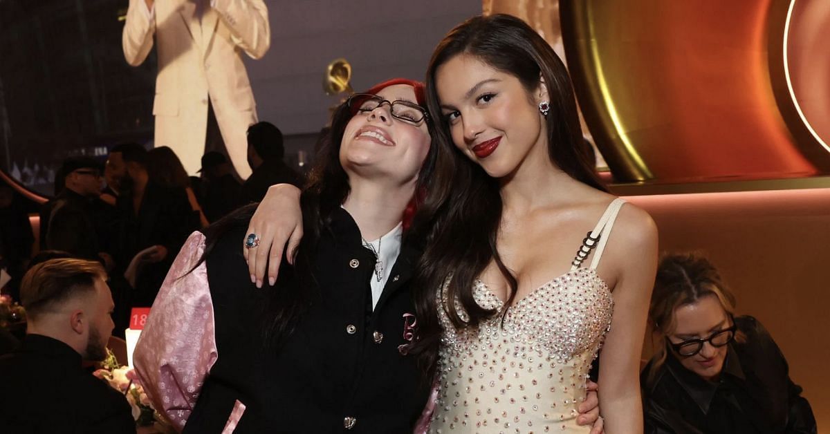 Billie Eilish and Olivia Rodrigo At The 66th GRAMMY Awards (Image via Getty/Monica Schipper)