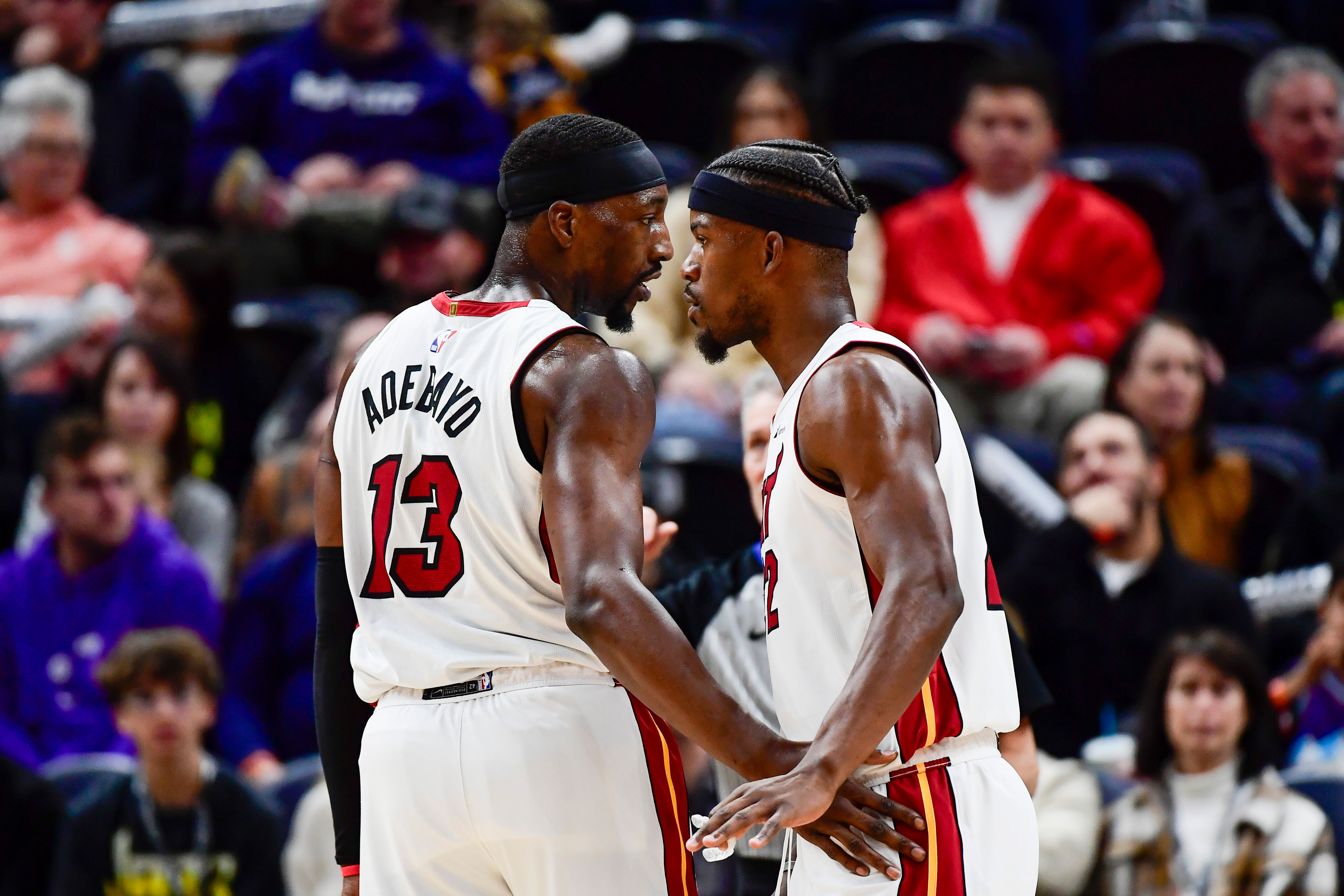 Miami Heat guard Jimmy Butler and center Bam Adebayo