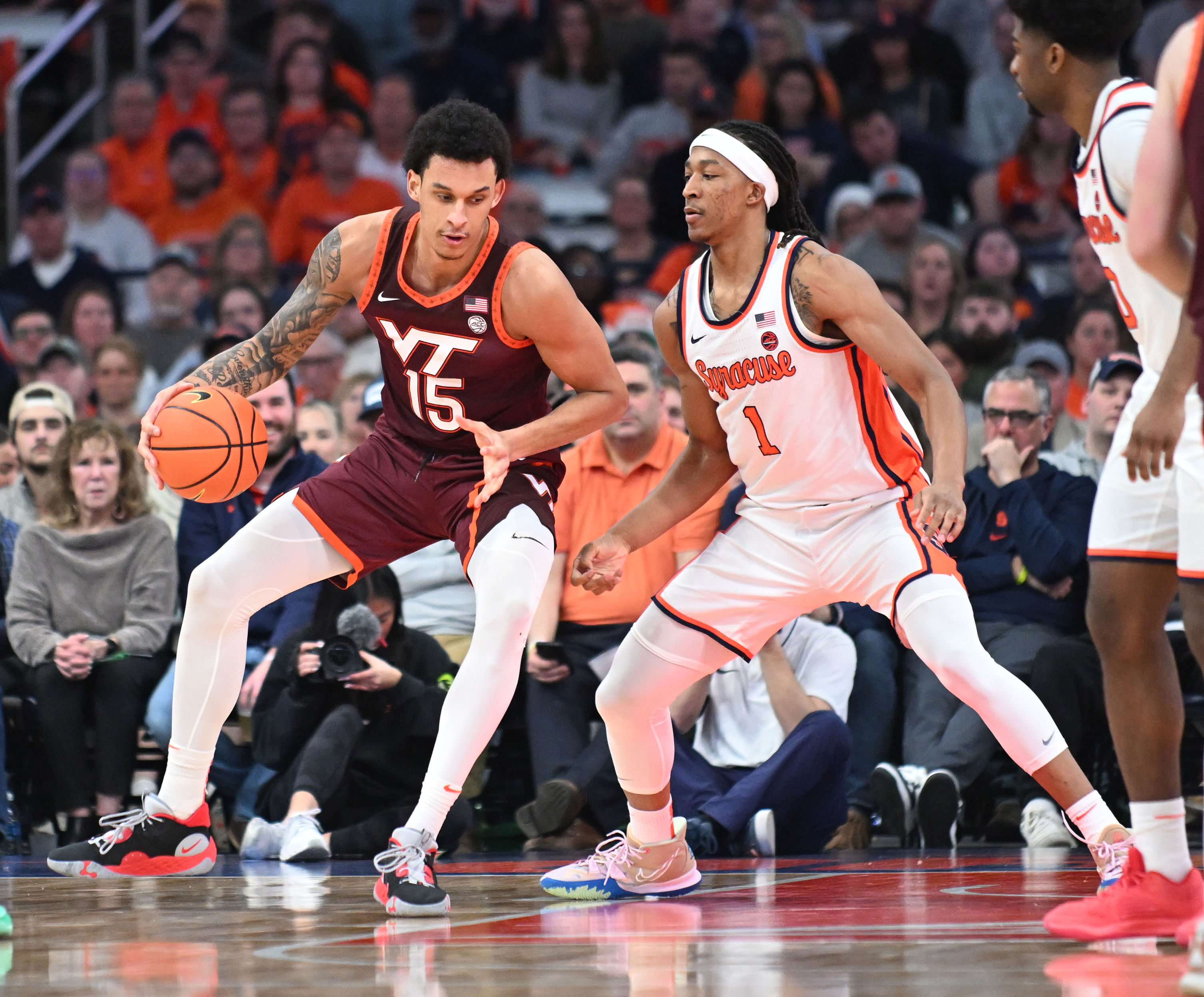 Syracuse forward Maliq Brown could be part of Duke&#039;s replacement for Kyle Filipowski. (Photo Credit: Mark Konezny-USA TODAY Sports)