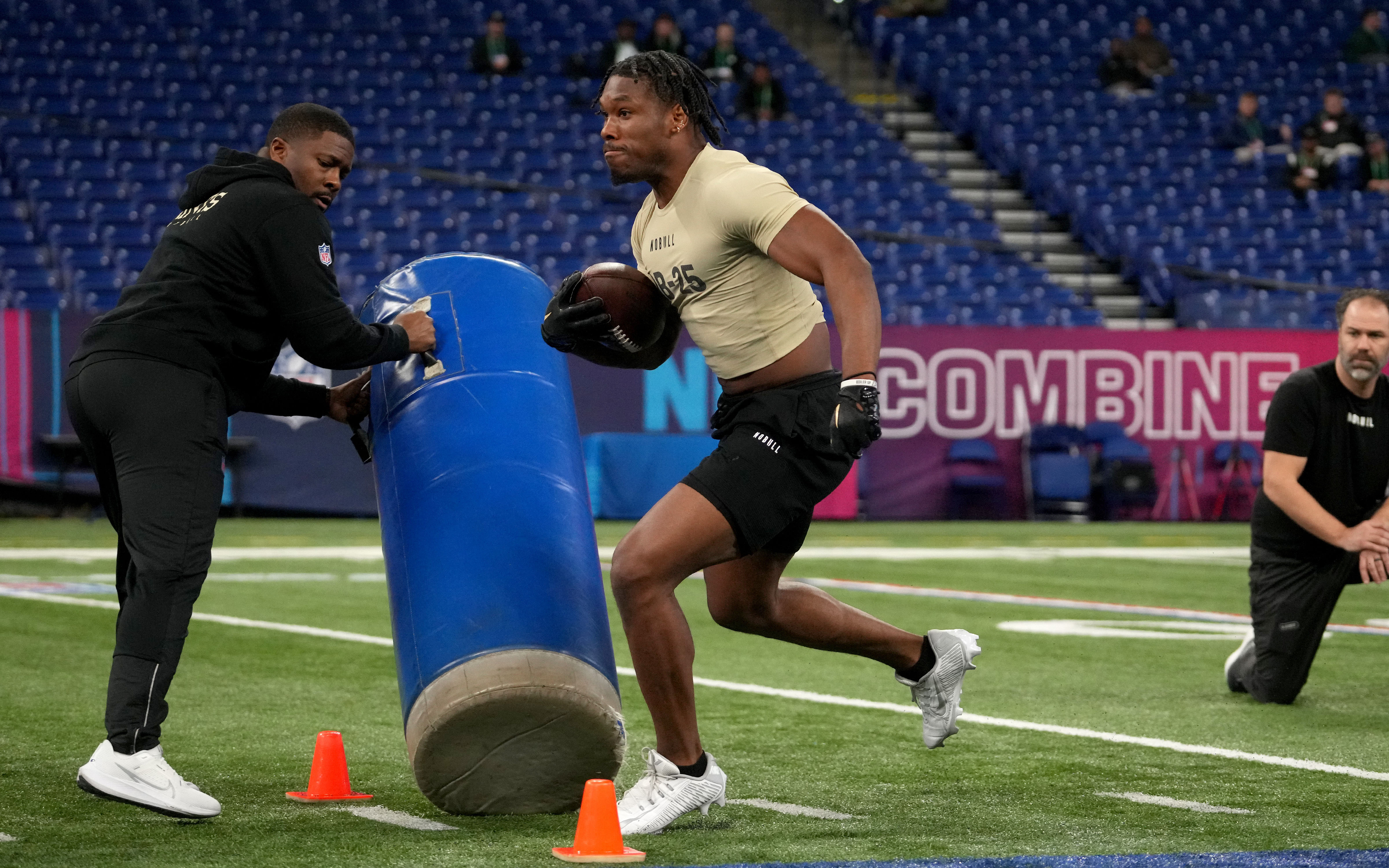 Tyrone Tracy Jr. at NFL: Combine