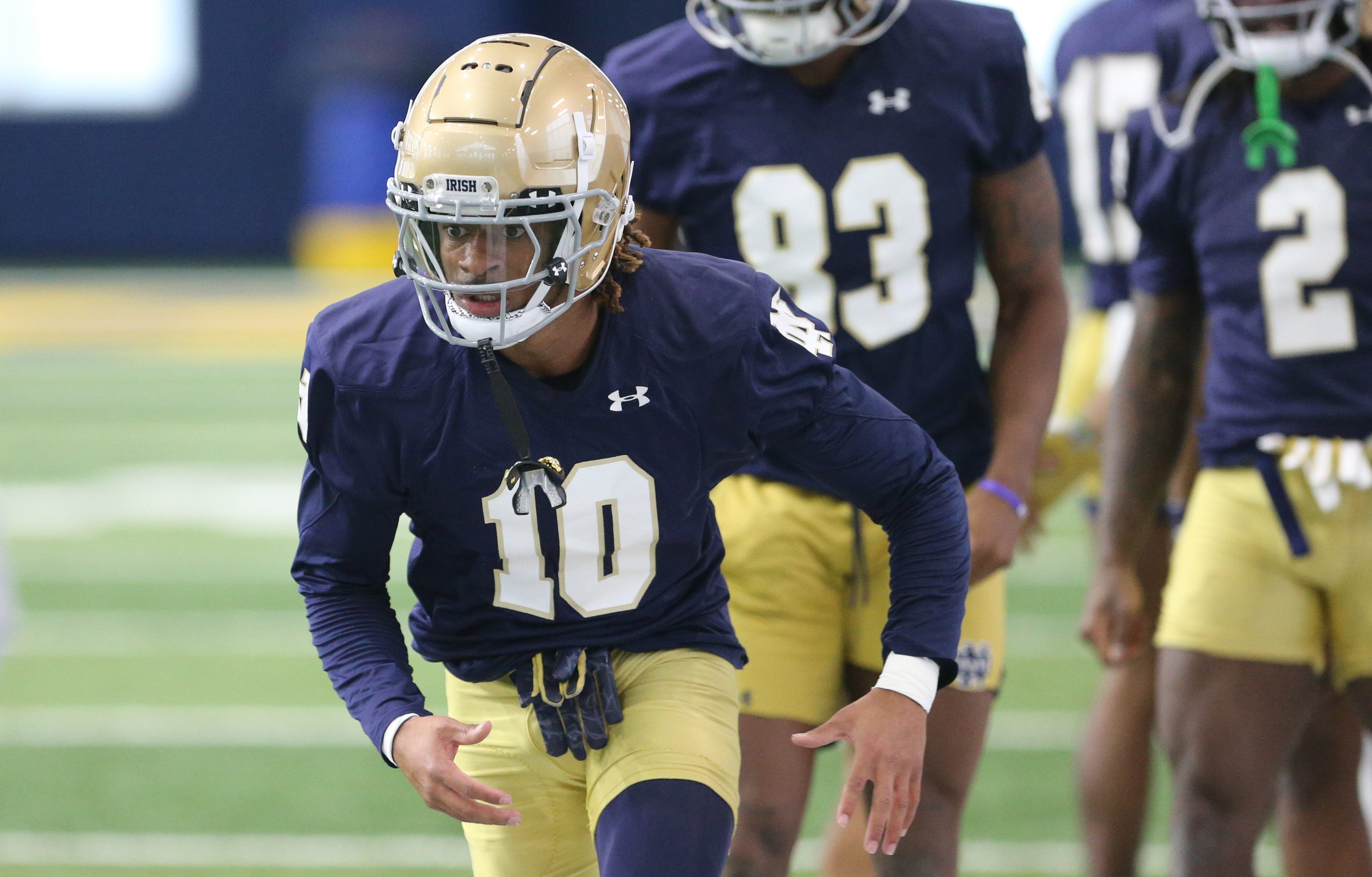 Notre Dame WR #10 Kris Mitchell