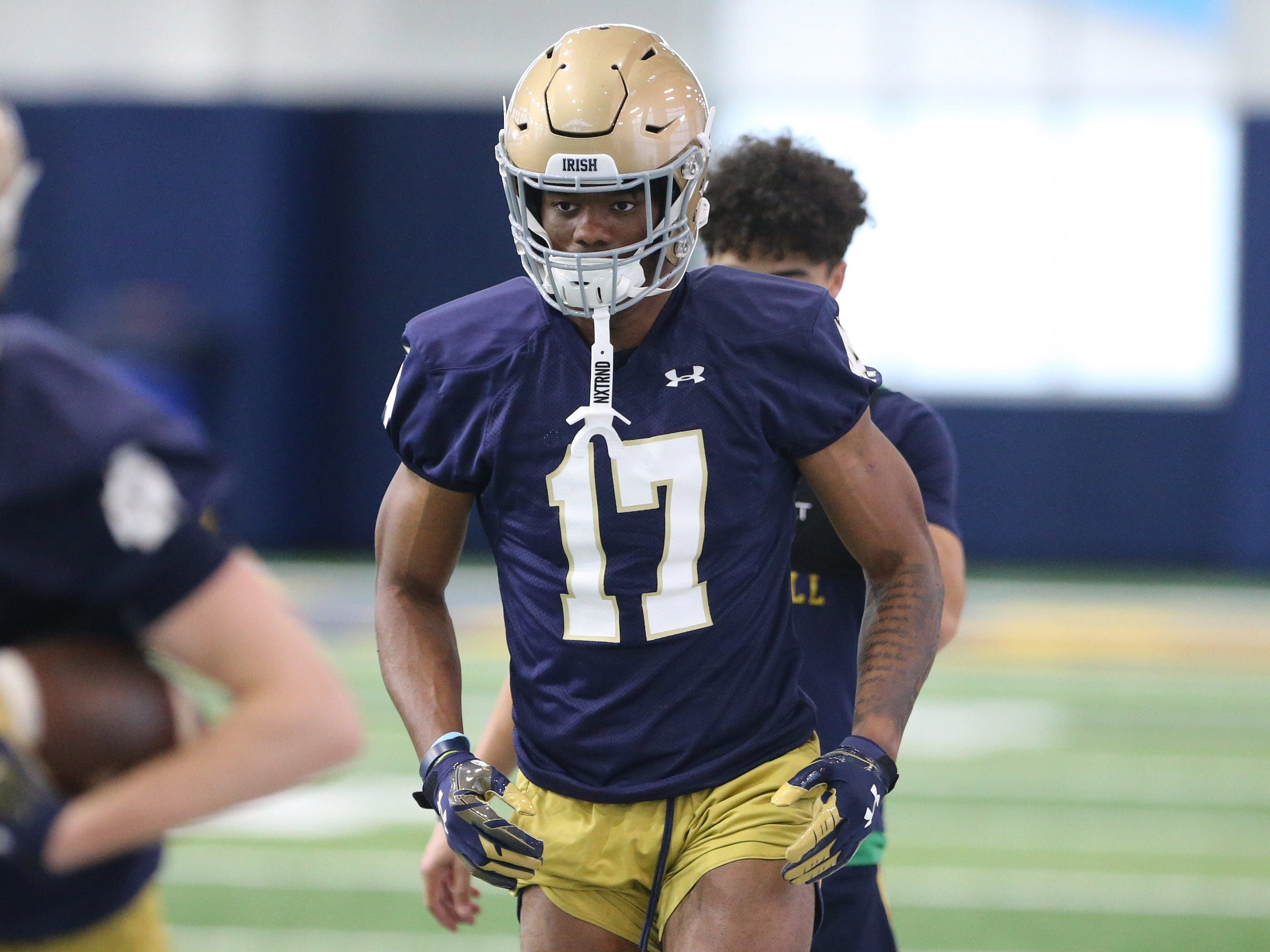 Notre Dame WR #17 Cam Williams