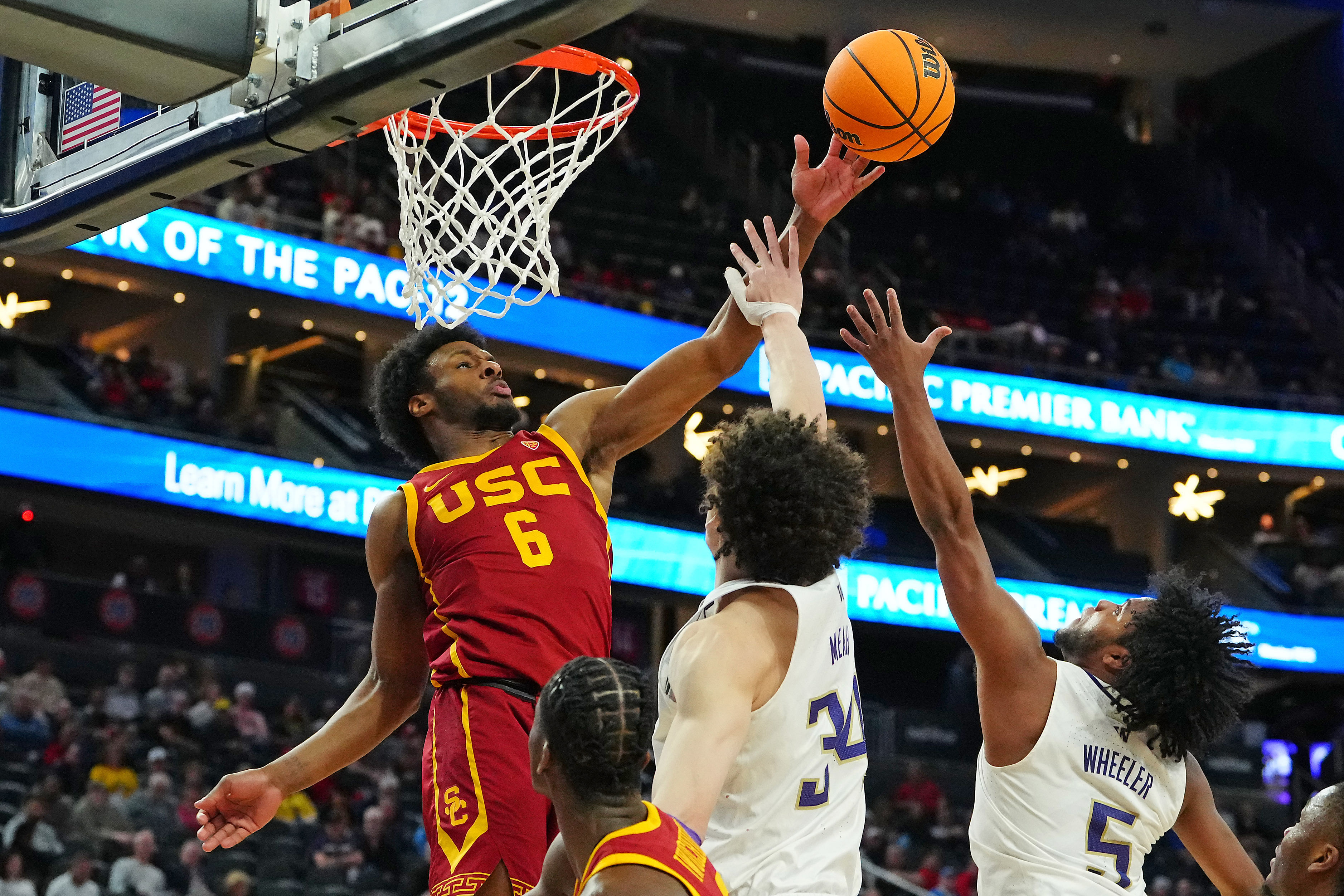 USC Trojans guard Bronny James