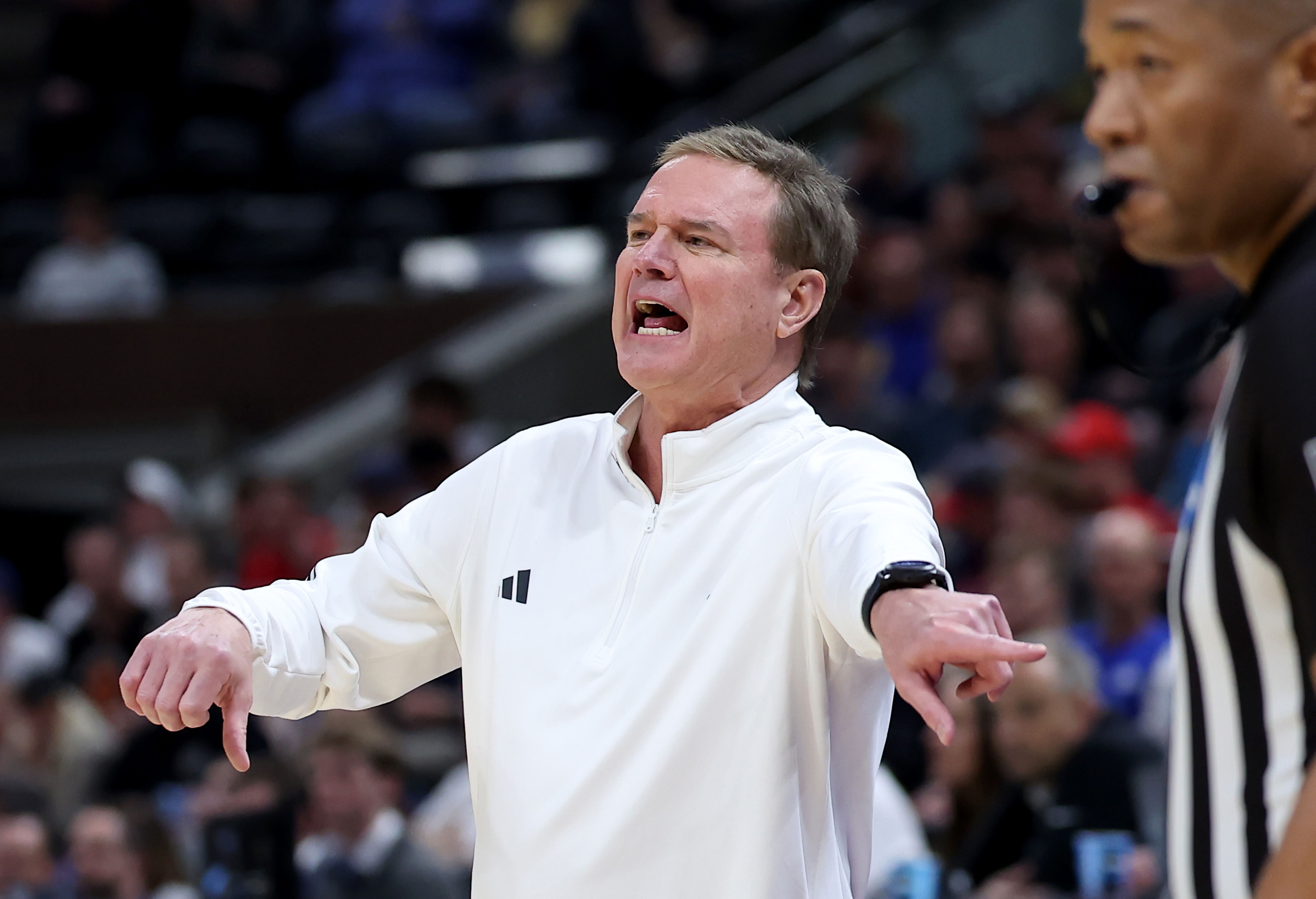 NCAA Basketball: Coach Bill Self NCAA Tournament Second Round-Gonzaga vs Kansas