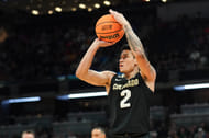 KJ Simpson started for 37 games with the Colorado Buffaloes and tallied 19.7 points, 5.8 rebounds, 4.9 assists and 1.6 steals in 35.1 minutes per game this past season (Image Source: IMAGN).