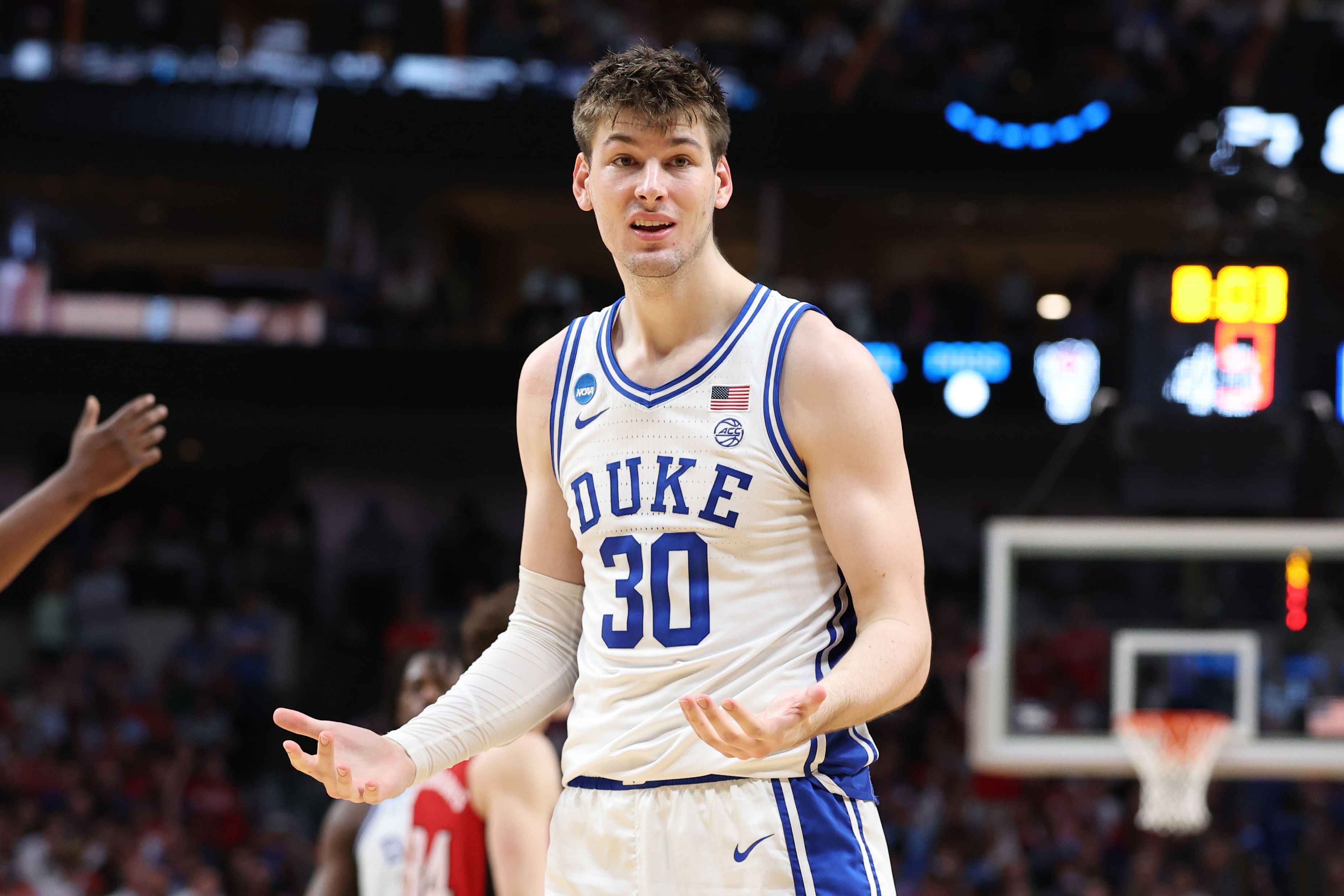 Duke standout Kyle Filipowski was a surprising second round pick in the 2024 NBA Draft.(Photo Credit: Tim Heitman-USA TODAY Sports)