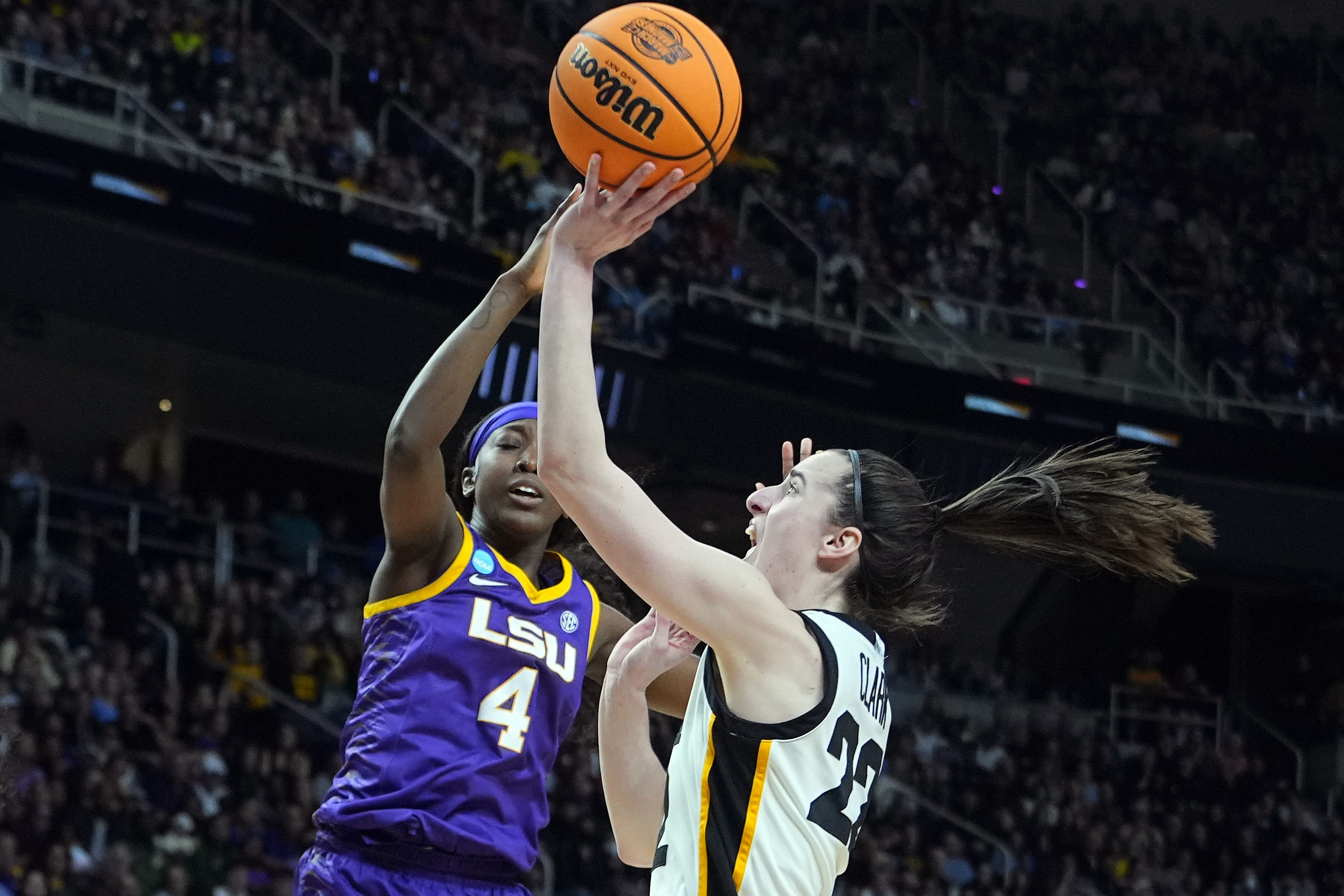 NCAA Womens Basketball: NCAA Tournament Albany Regional-LSU vs Iowa