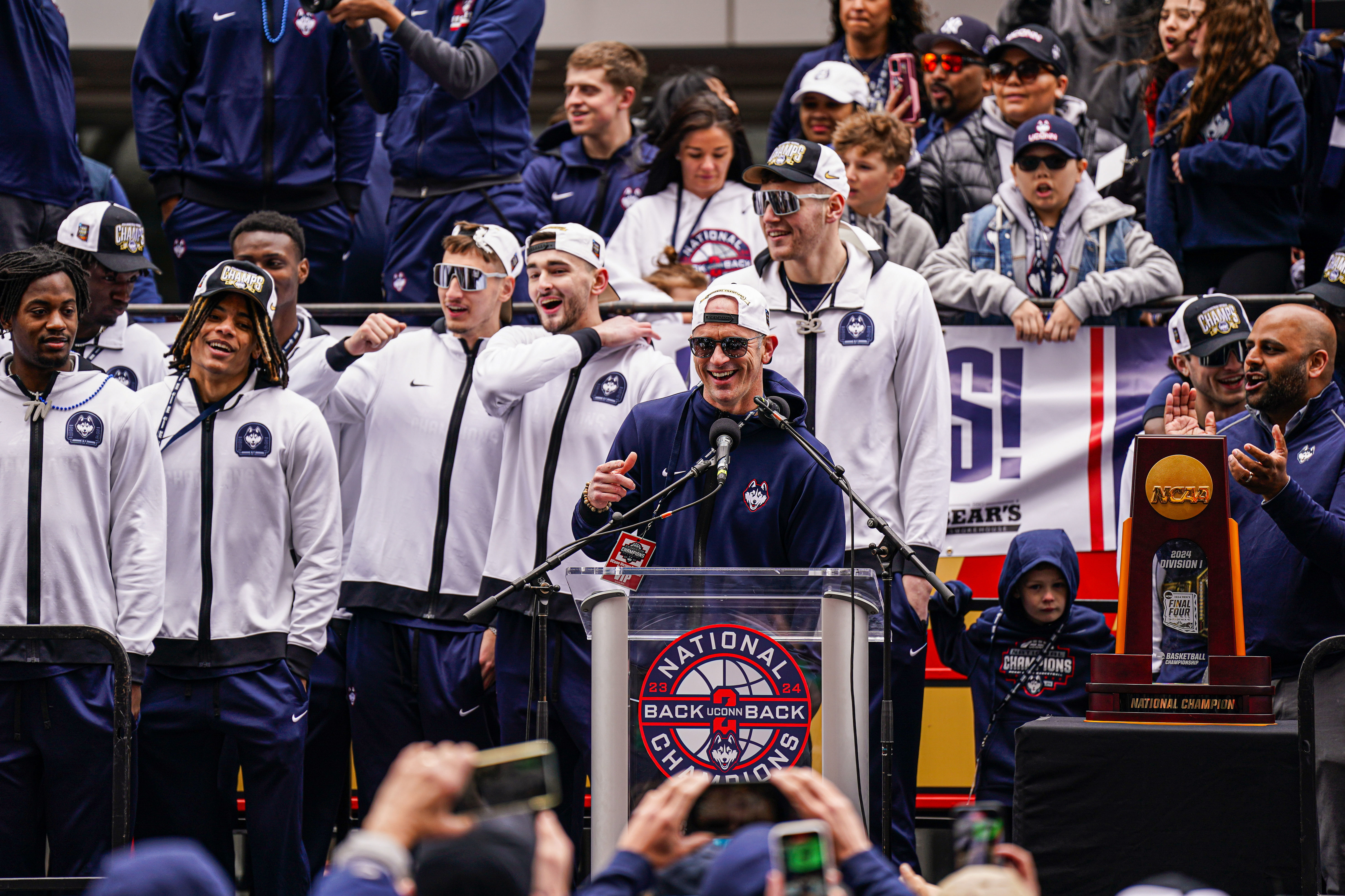 NCAA Basketball: Connecticut Victory Parade and Rally