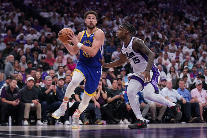 Klay Thompson shows off signature shooting skill set in off-season run