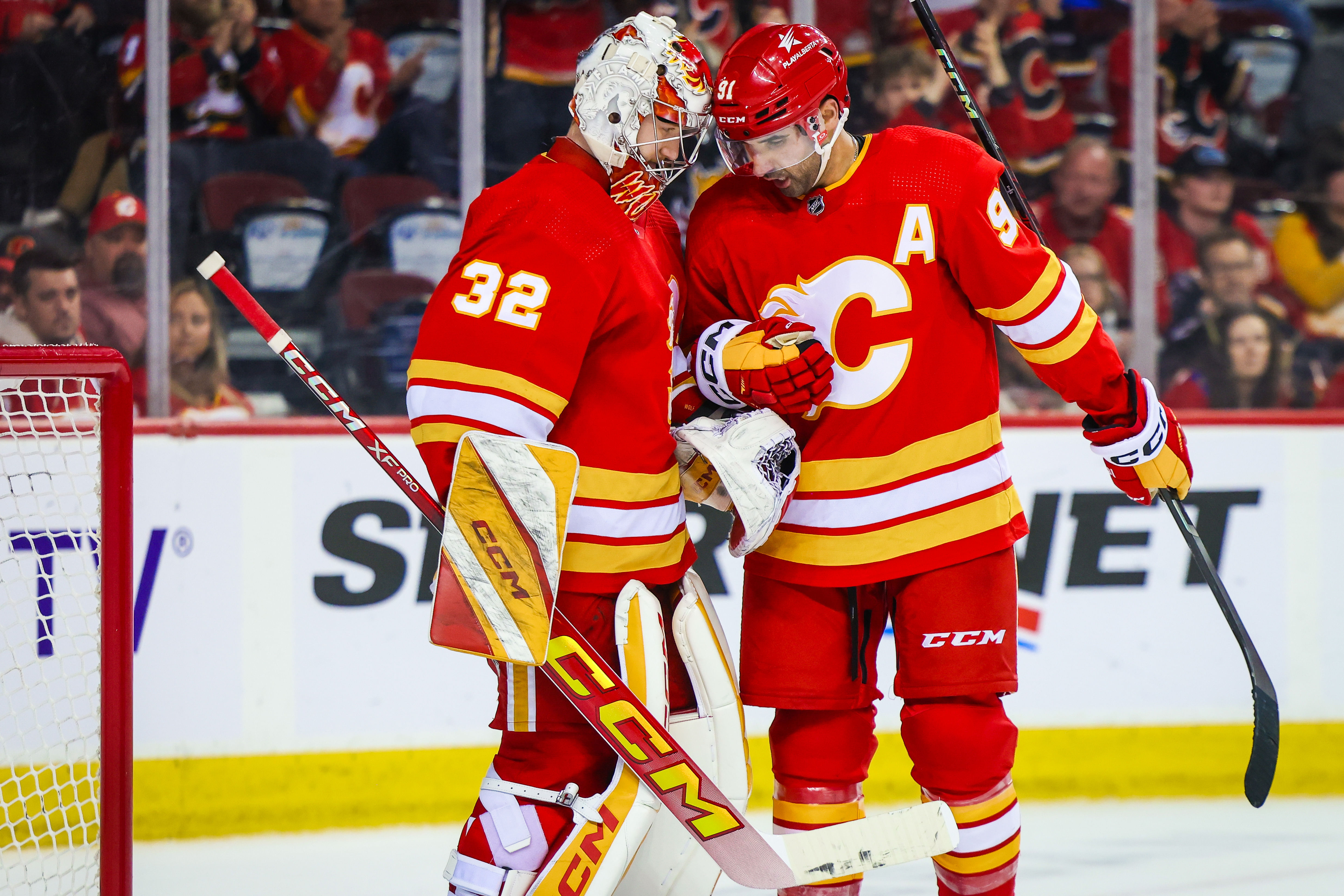 NHL: San Jose Sharks at Calgary Flames