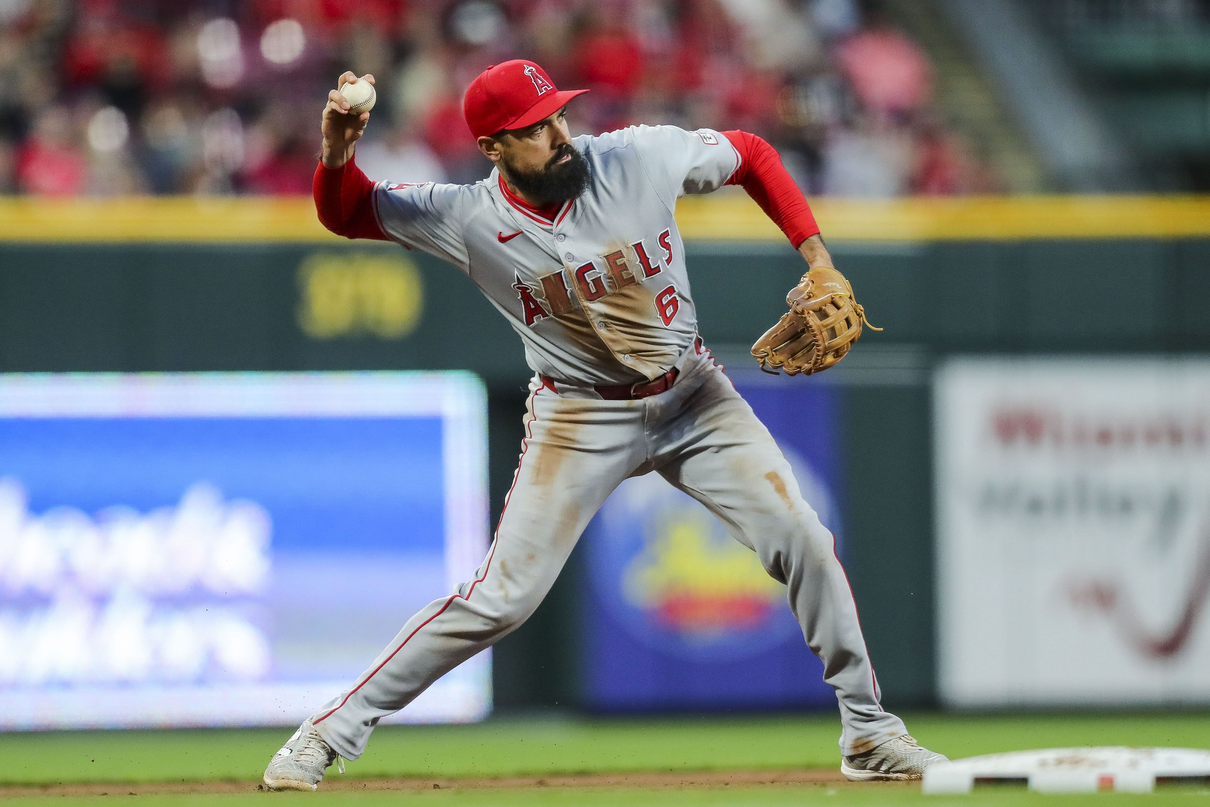 MLB: Los Angeles Angels&#039; Anthony Rendon at Cincinnati Reds