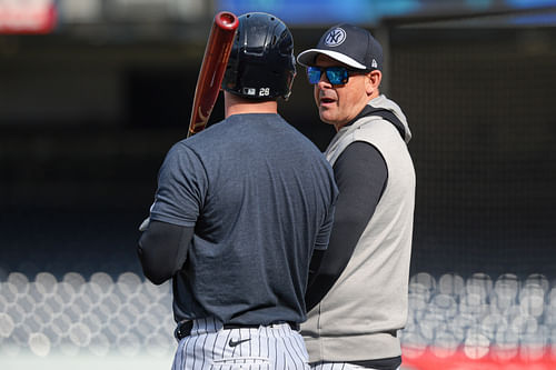 New York Yankees - Aaron Boone and Austin Wells (Image via USA Today)