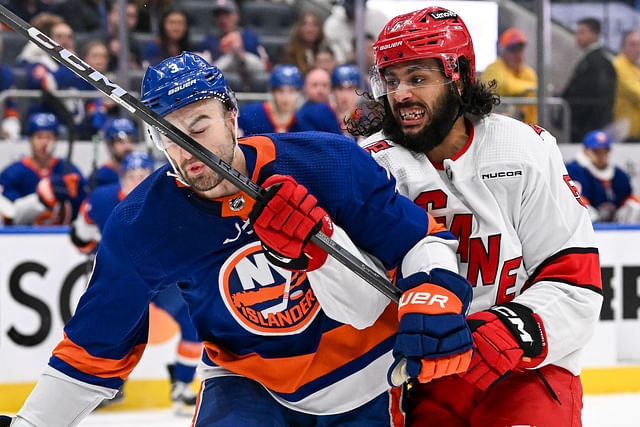 NHL: Stanley Cup Playoffs-Carolina Hurricanes at New York Islanders