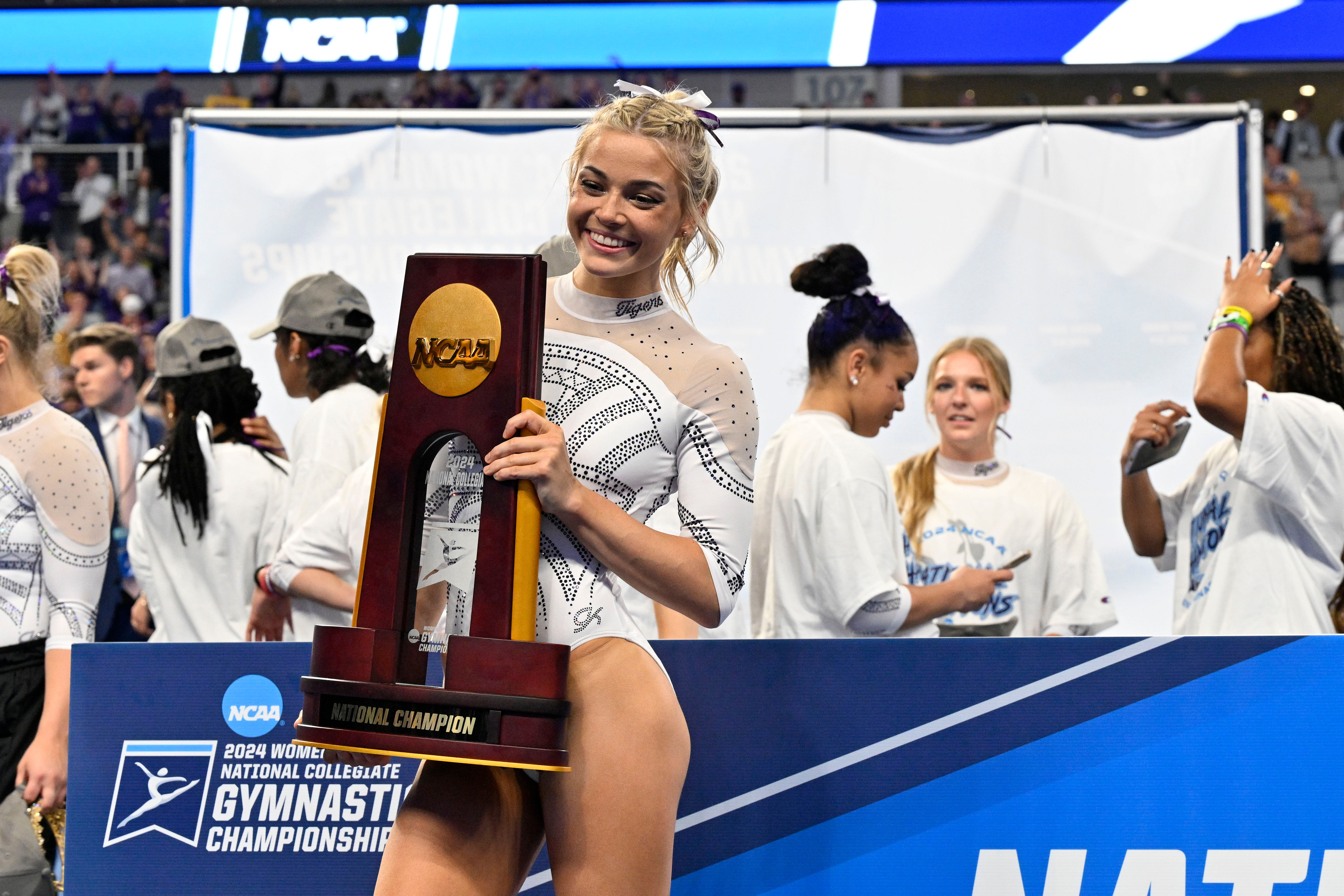 Olivia Dunne was recently crowned NCAA Women&rsquo;s Gymnastics National Champion alongside many LSU teammates.