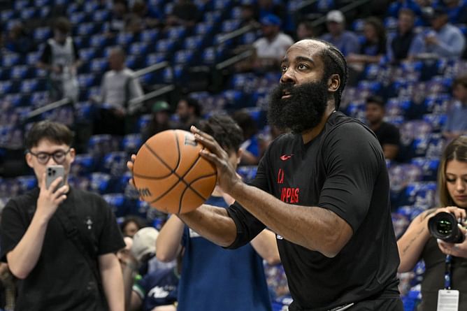 "He got a girl before Kevin Durant" - NBA fans in stitches over James Harden's reaction to girlfriend's wedding hijinks