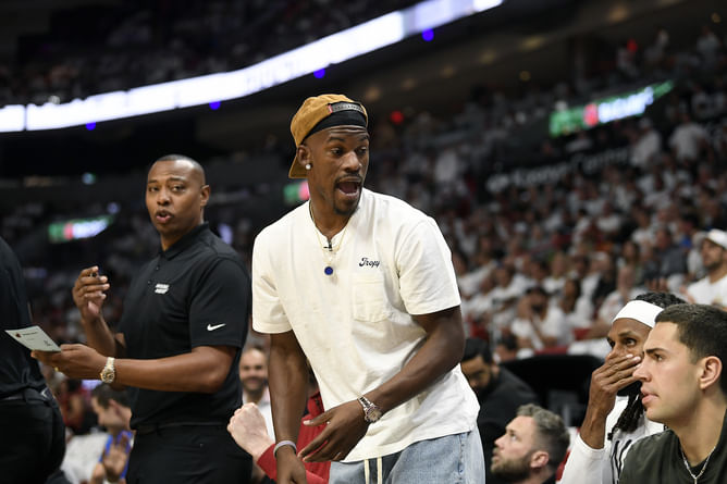 In Photos: Jimmy Butler seen rocking new hairstyle after surprising fans with 'Emo' look