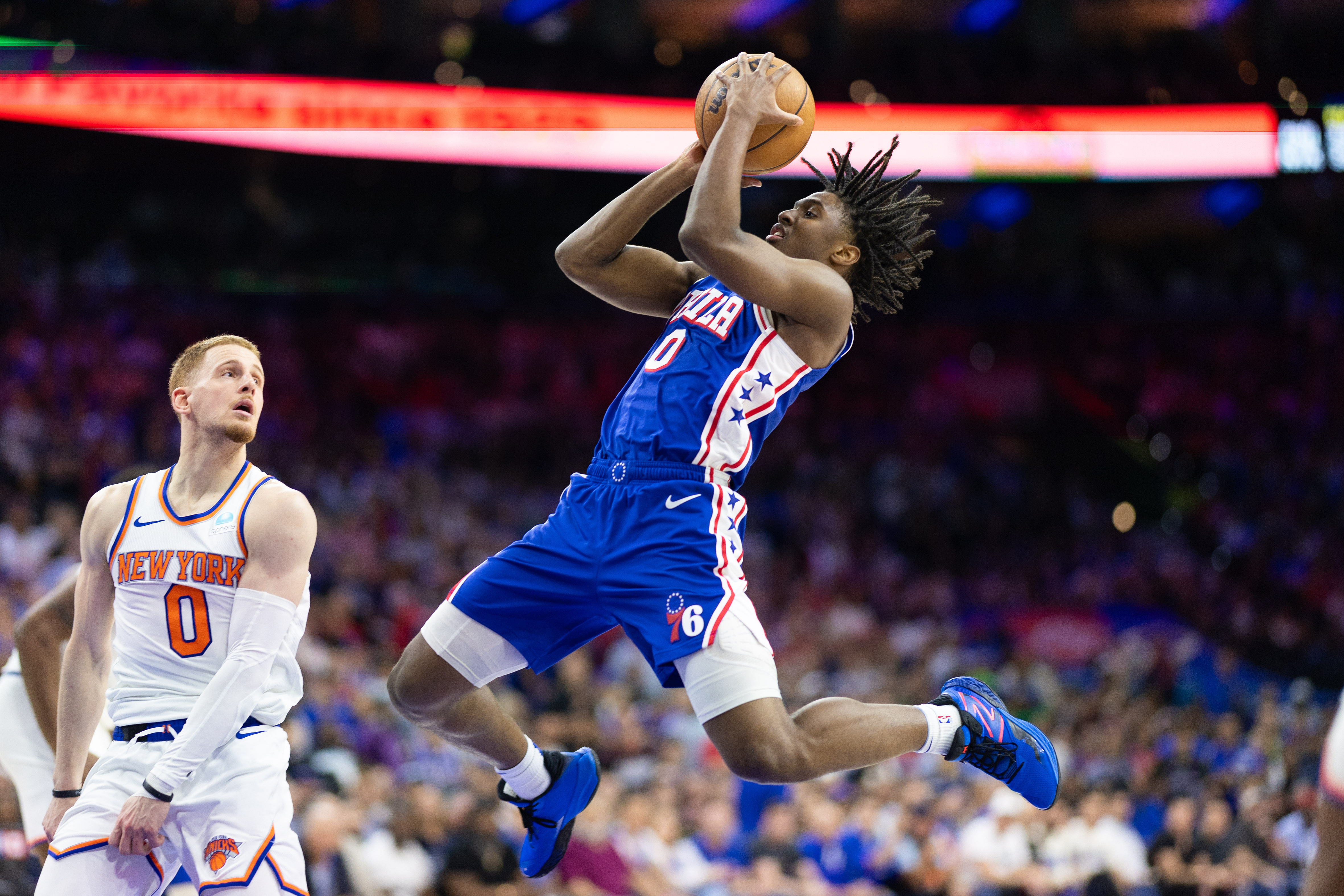 NBA: Playoffs-New York Knicks at Philadelphia 76ers