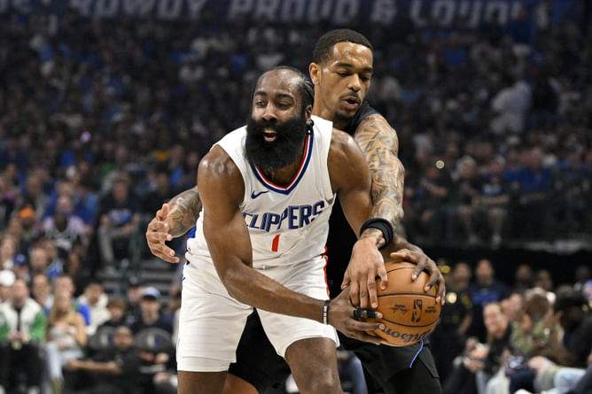 "Literally yeezys with other colors" — NBA fans roast James Harden's new signature kicks