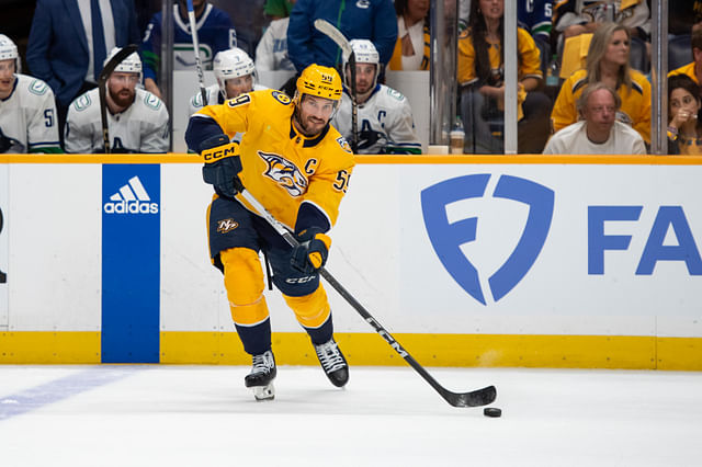 NHL: Stanley Cup Playoffs-Vancouver Canucks at Nashville Predators