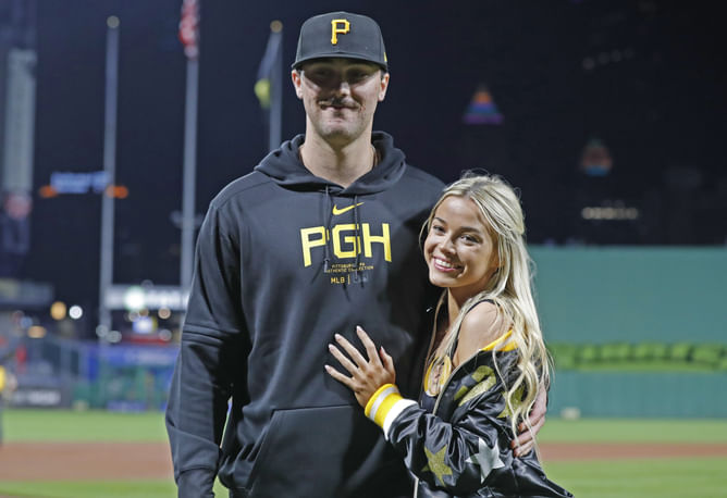 "When he throws 100mph" - Olivia Dunne compares her excitement for boyfriend Paul Skenes fireballing fastballs to watching men in other sports