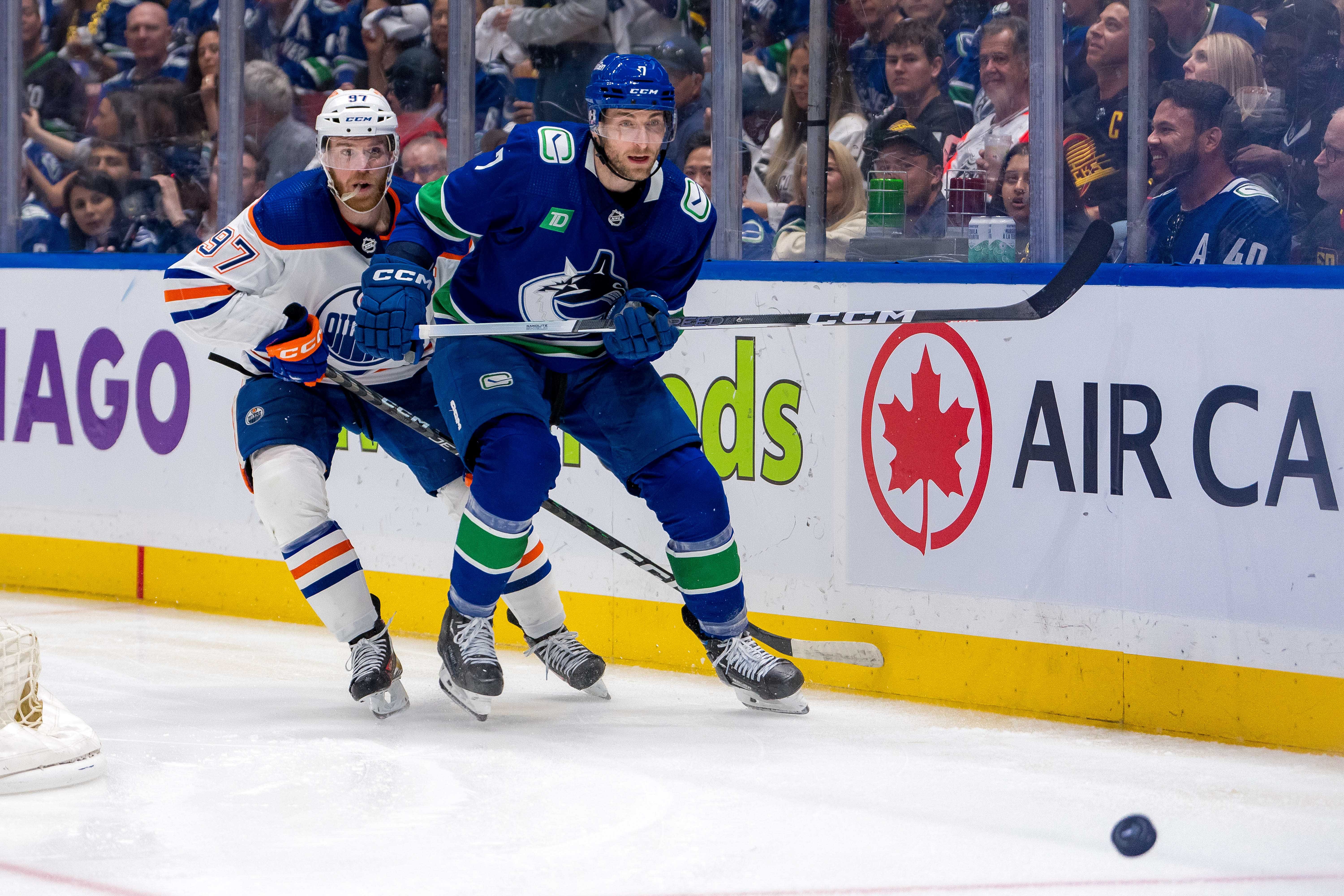 NHL: Stanley Cup Playoffs-Edmonton Oilers at Vancouver Canucks