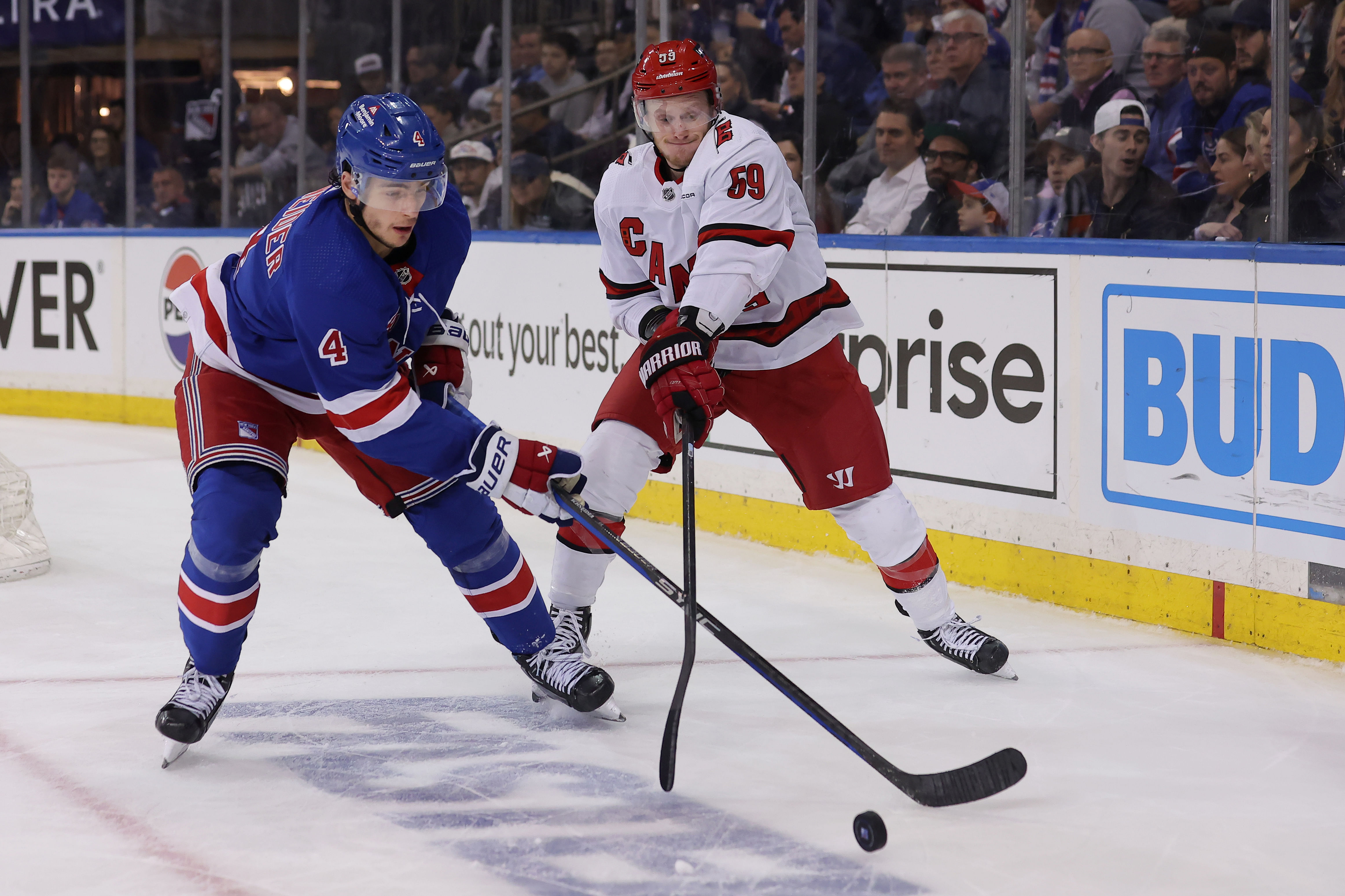 NHL: Stanley Cup Playoffs-Carolina Hurricanes at New York Rangers