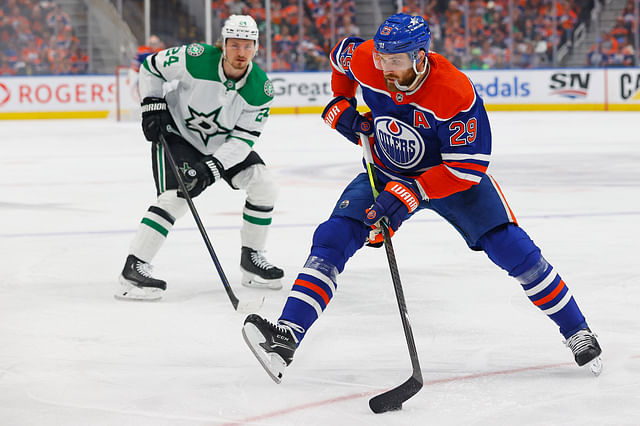 NHL: Stanley Cup Playoffs-Dallas Stars at Edmonton Oilers