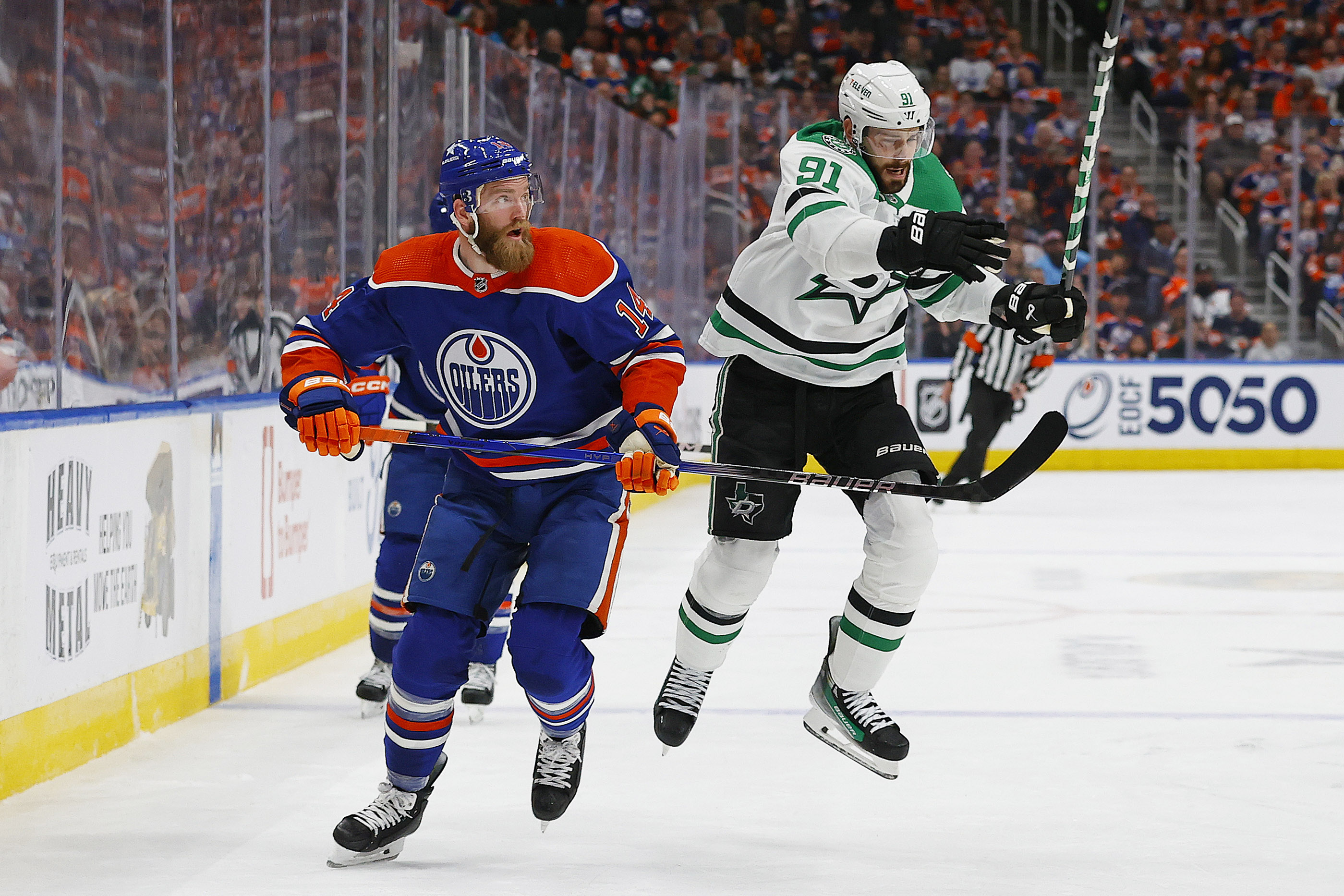 NHL: Stanley Cup Playoffs-Dallas Stars at Edmonton Oilers