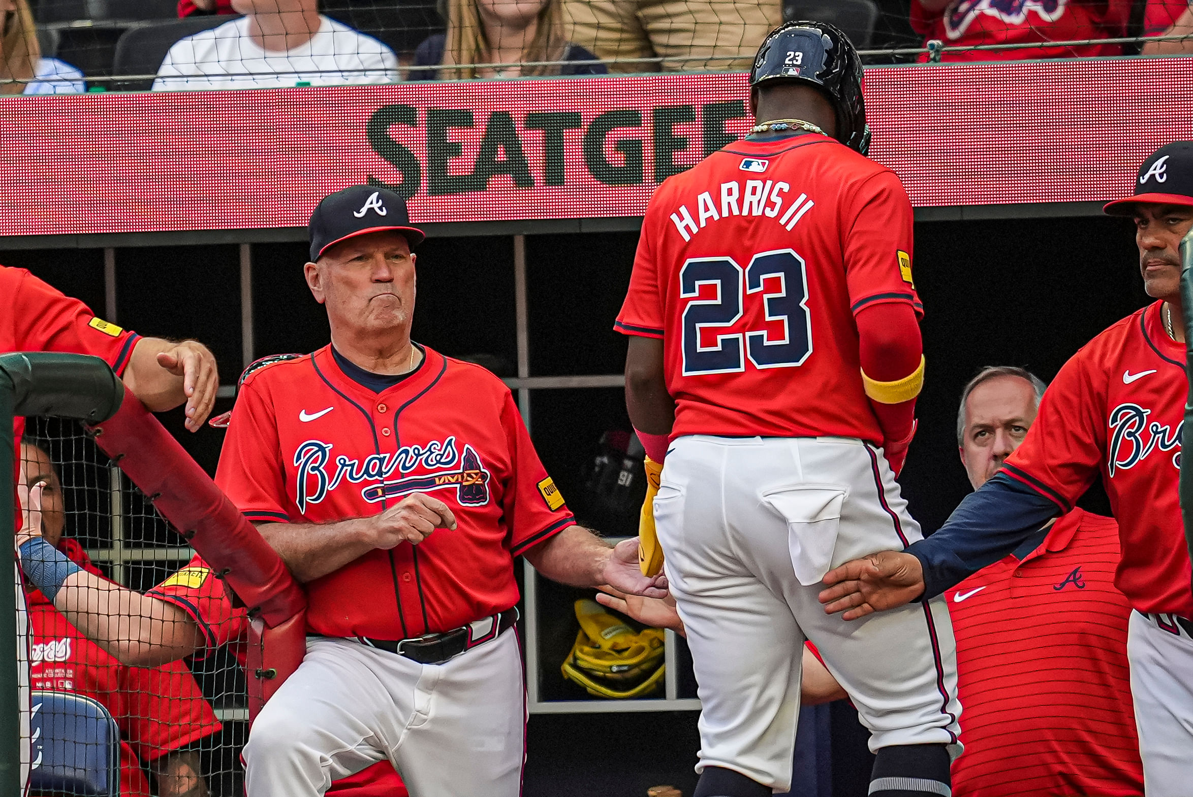 Atlanta Braves - Brian Snitker and Michael Harris II (Image via USA Today)